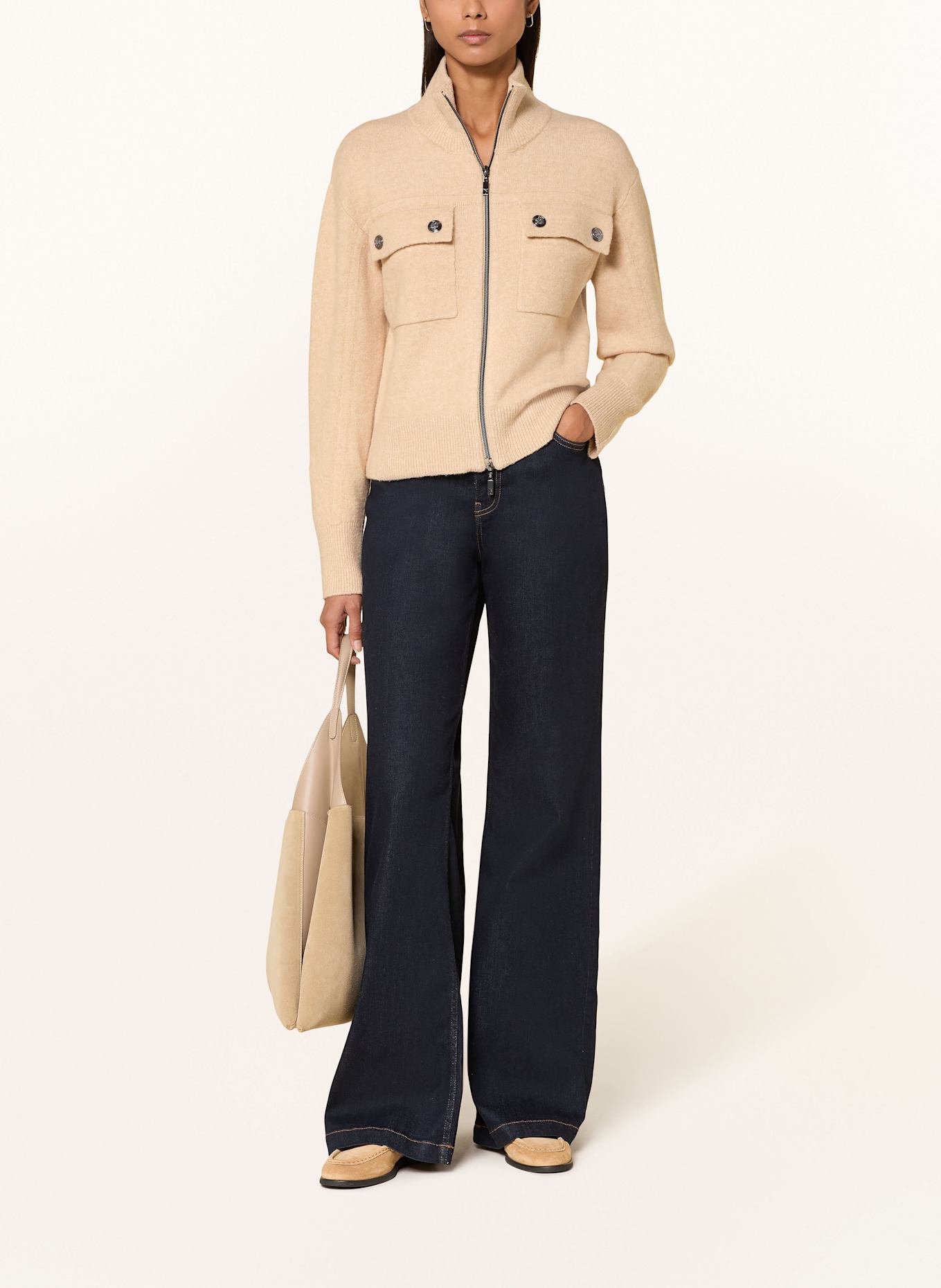 monari Strickjacke: HELLBRAUN