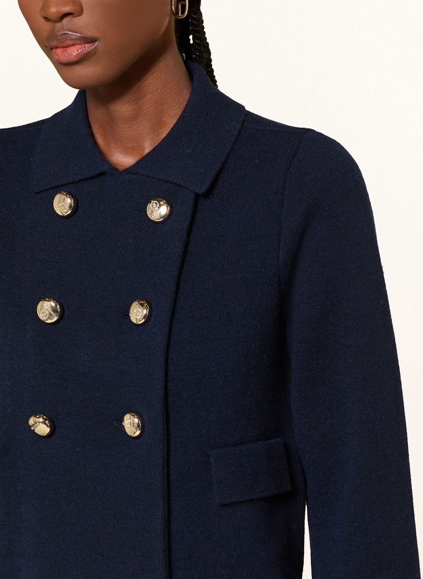 SANDRO Strickjacke: DUNKELBLAU