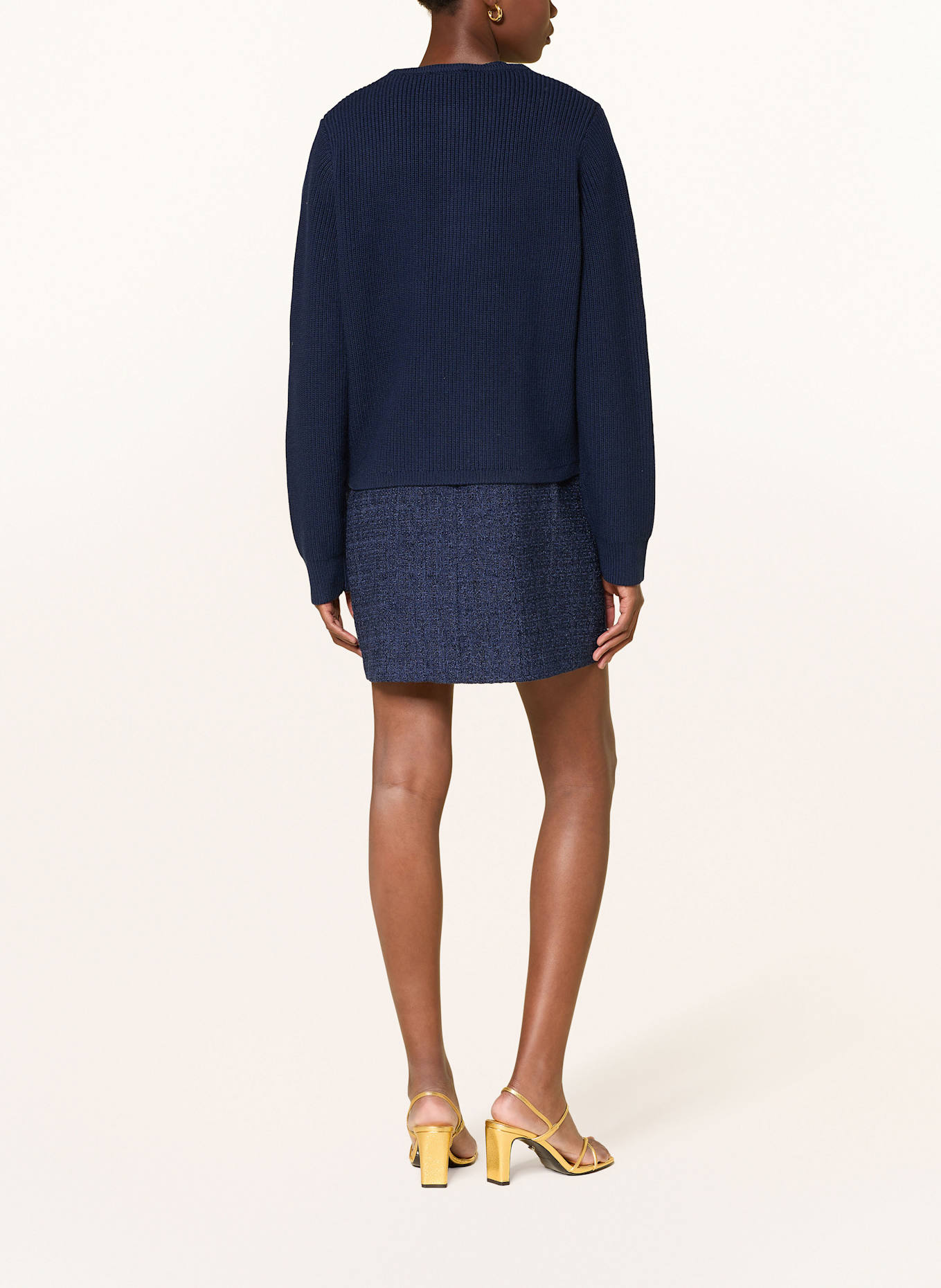 SANDRO Strickjacke: DUNKELBLAU