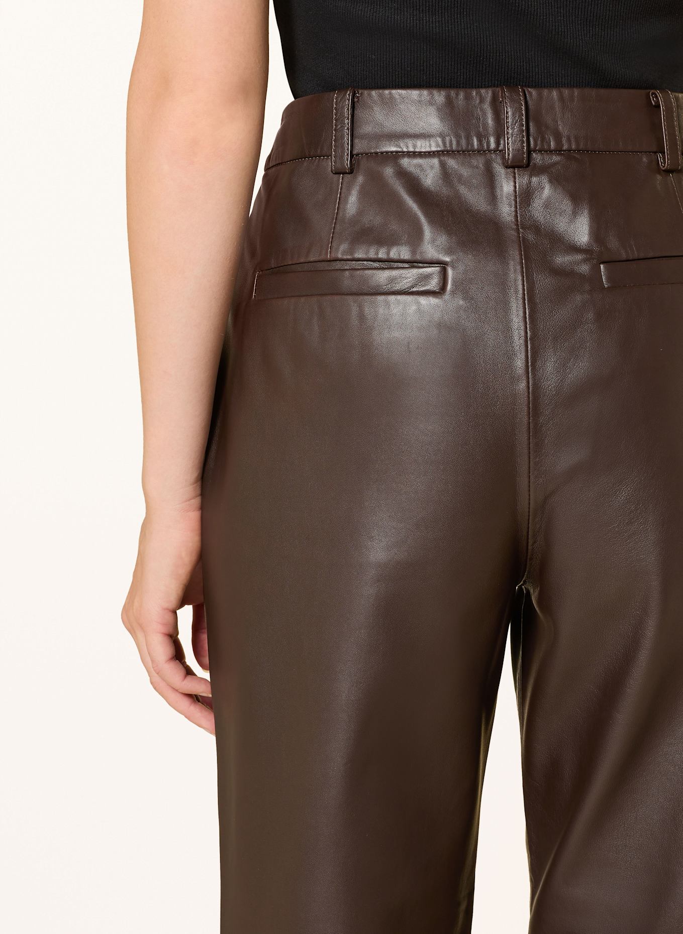 Marc O'Polo Lederhose: DUNKELBRAUN