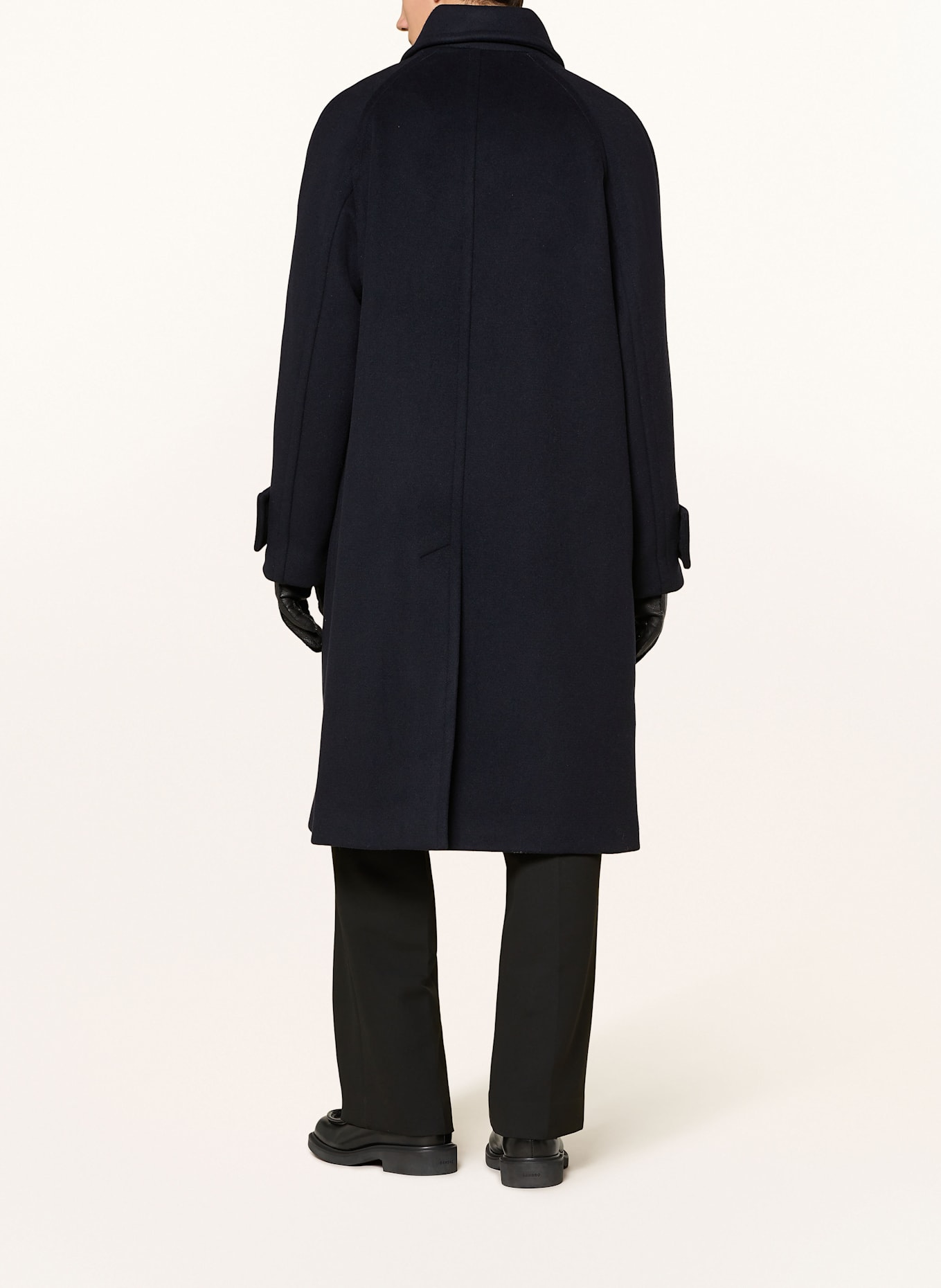 SANDRO Wollmantel: DUNKELBLAU