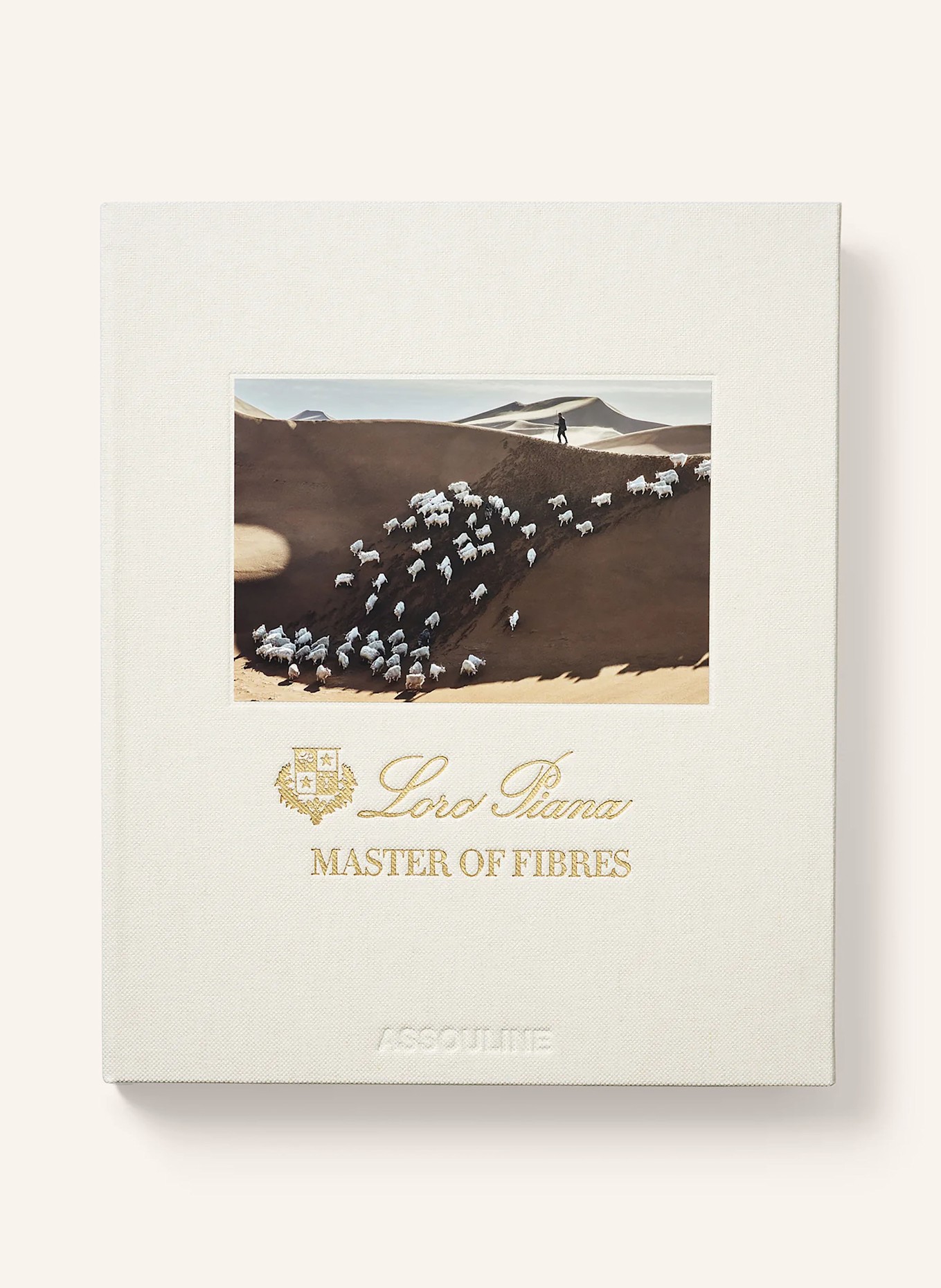 ASSOULINE Książka LORO PIANA: MASTER OF FIBRES: KREMOWY / ZŁOTY / BRĄZOWY