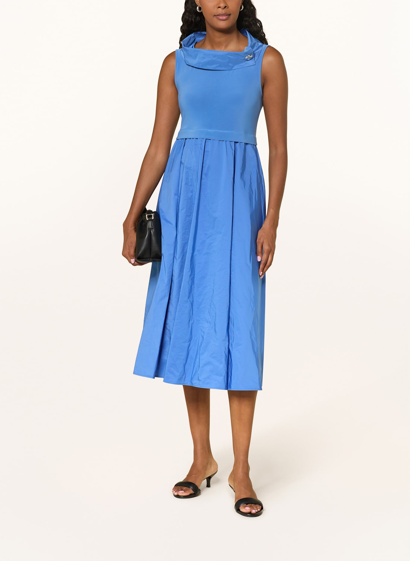 Joseph Ribkoff Kleid im Materialmix: HELLBLAU