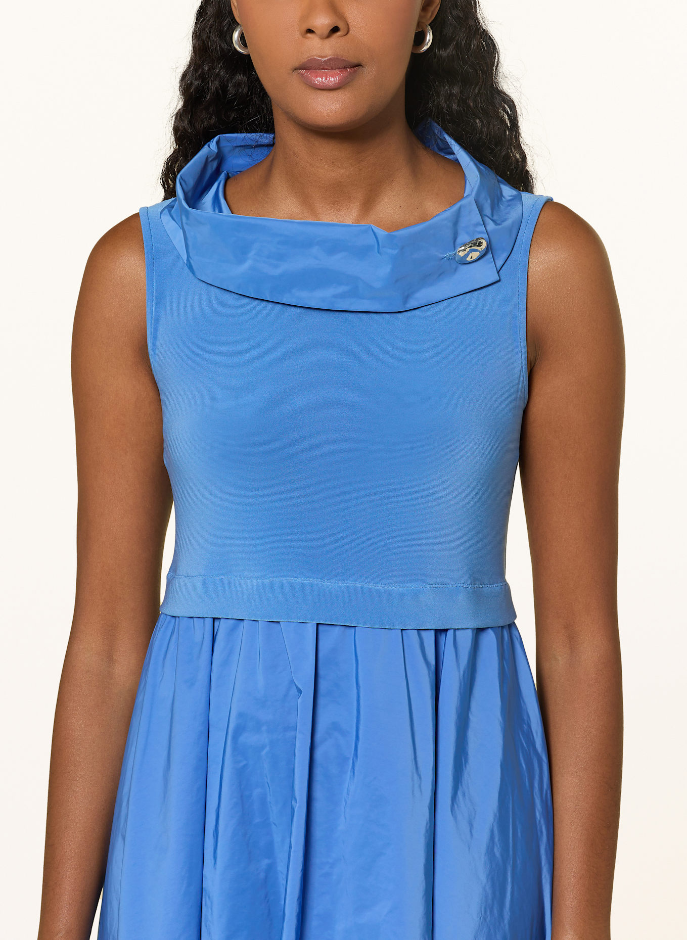 Joseph Ribkoff Kleid im Materialmix: HELLBLAU