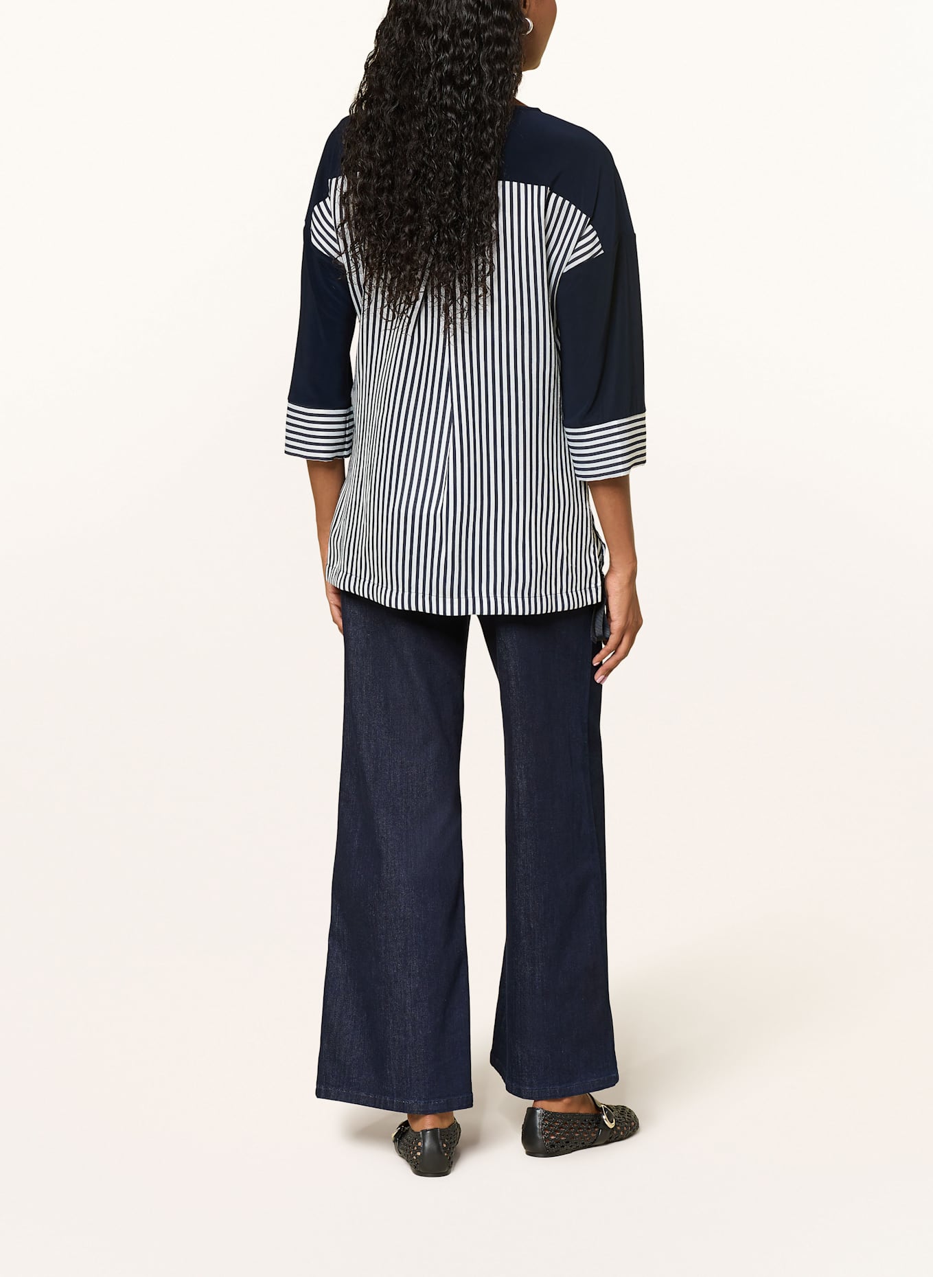 Joseph Ribkoff Blusenshirt mit 3/4-Arm: DUNKELBLAU / ECRU