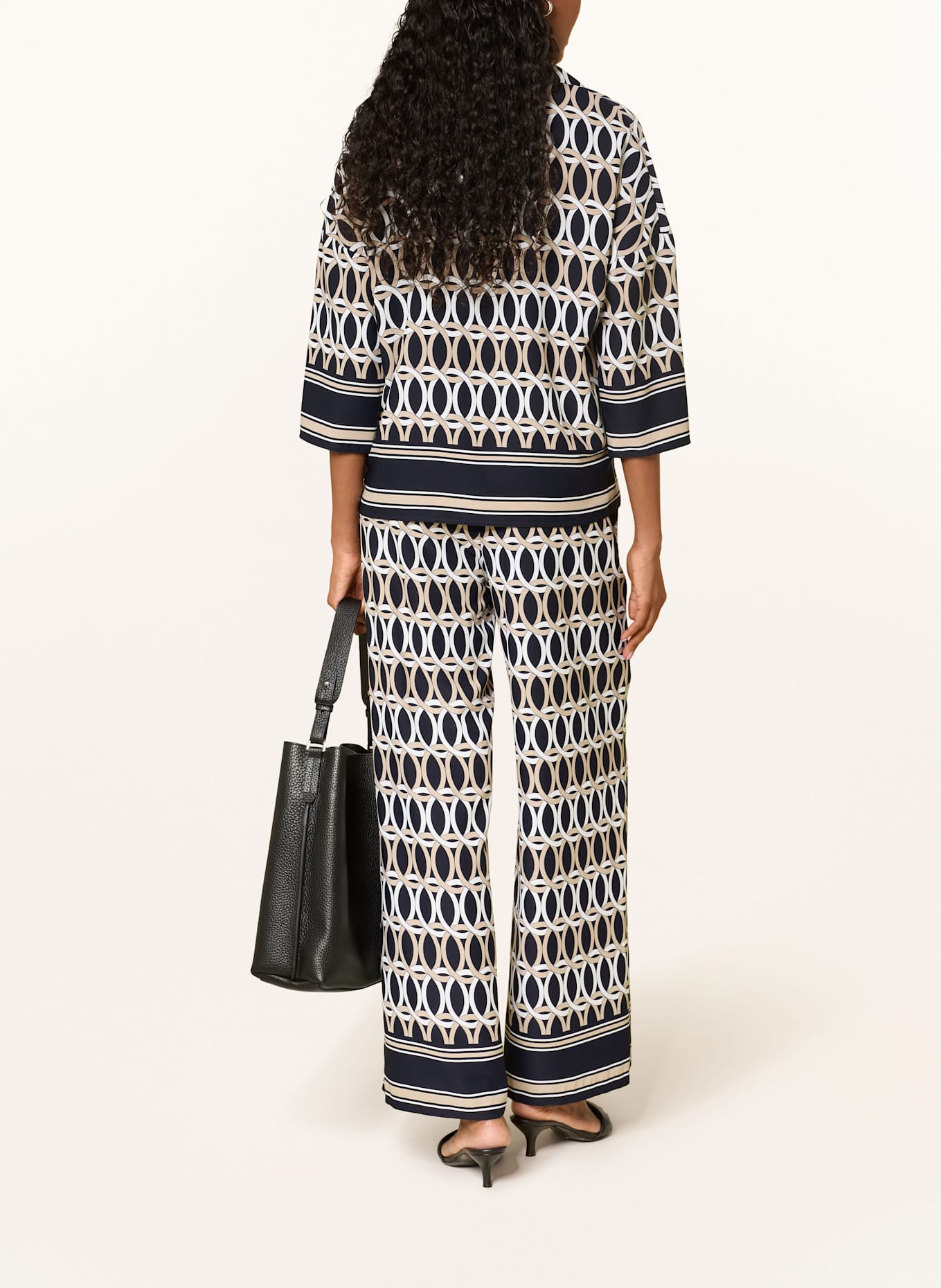 Joseph Ribkoff Blusenshirt mit 3/4-Arm: BEIGE / SCHWARZ / WEISS