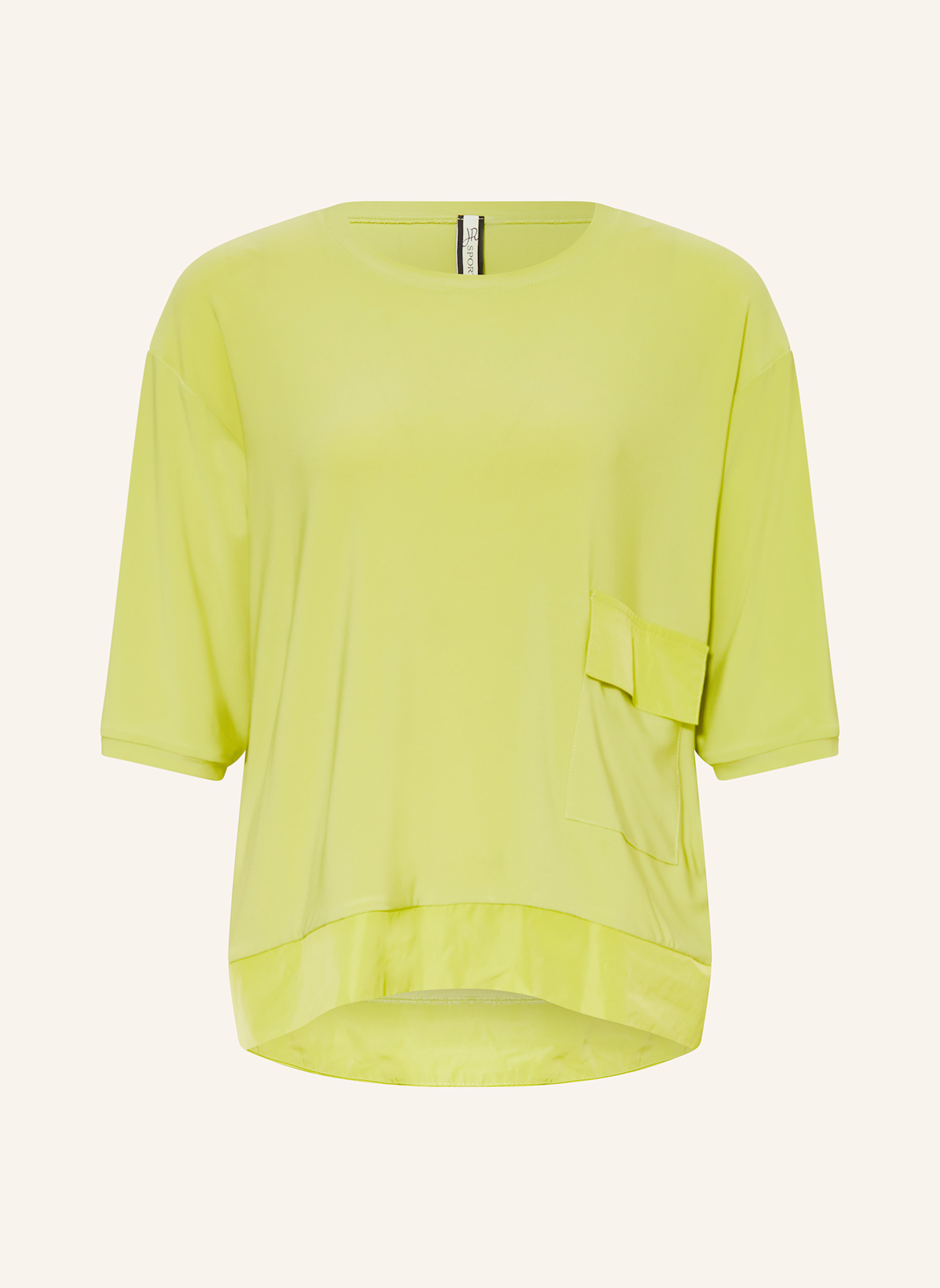 Joseph Ribkoff Shirt im Materialmix mit 3/4-Arm: HELLGRÜN