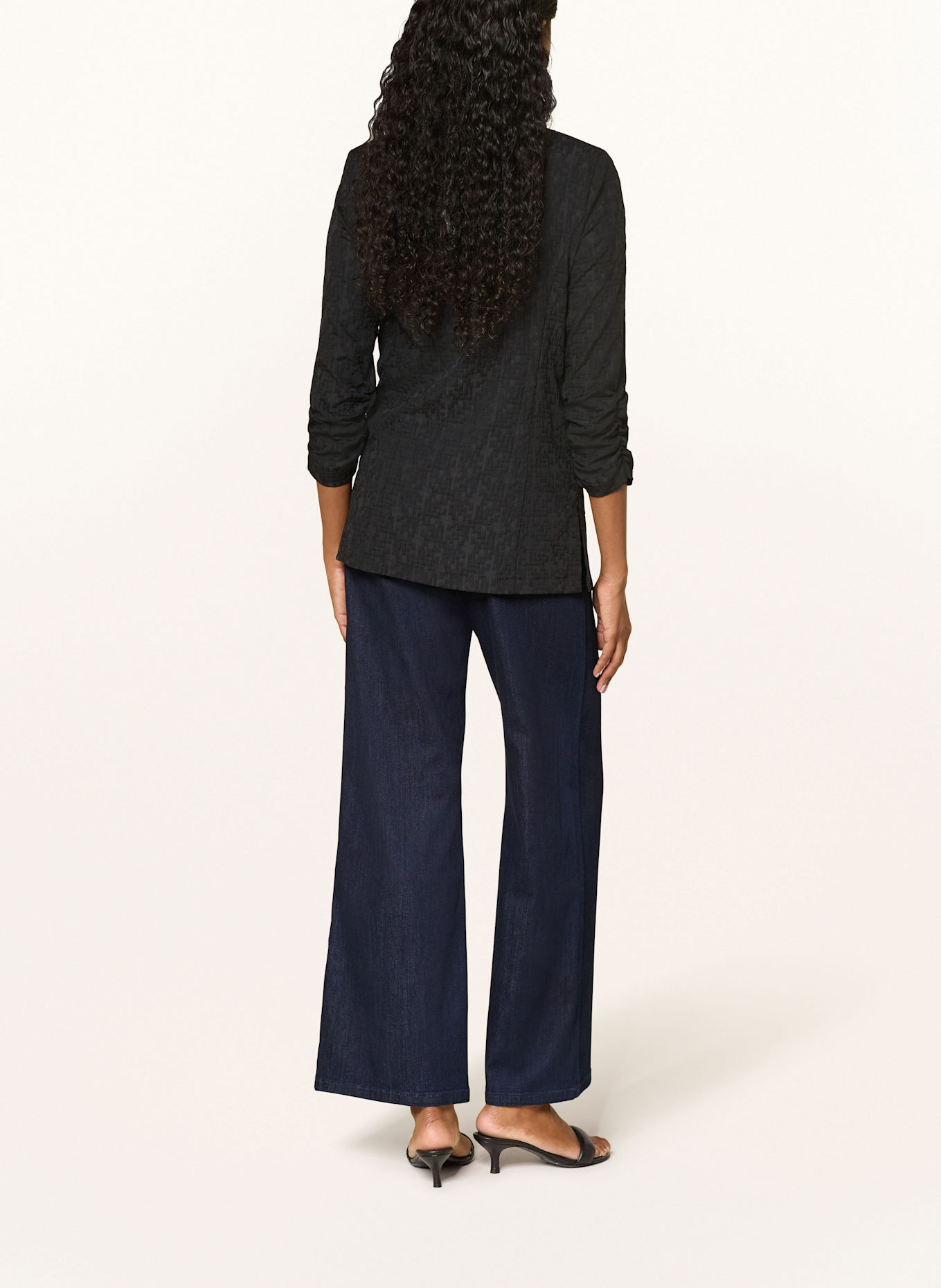 Joseph Ribkoff Blazer with 3/4 sleeve: BLACK