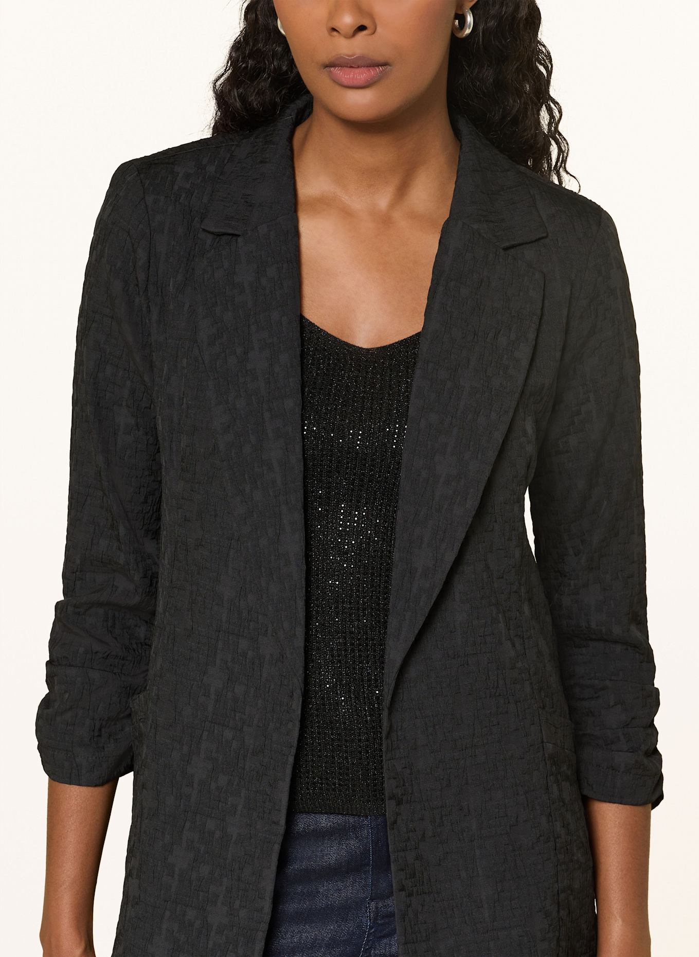 Joseph Ribkoff Blazer with 3/4 sleeve: BLACK