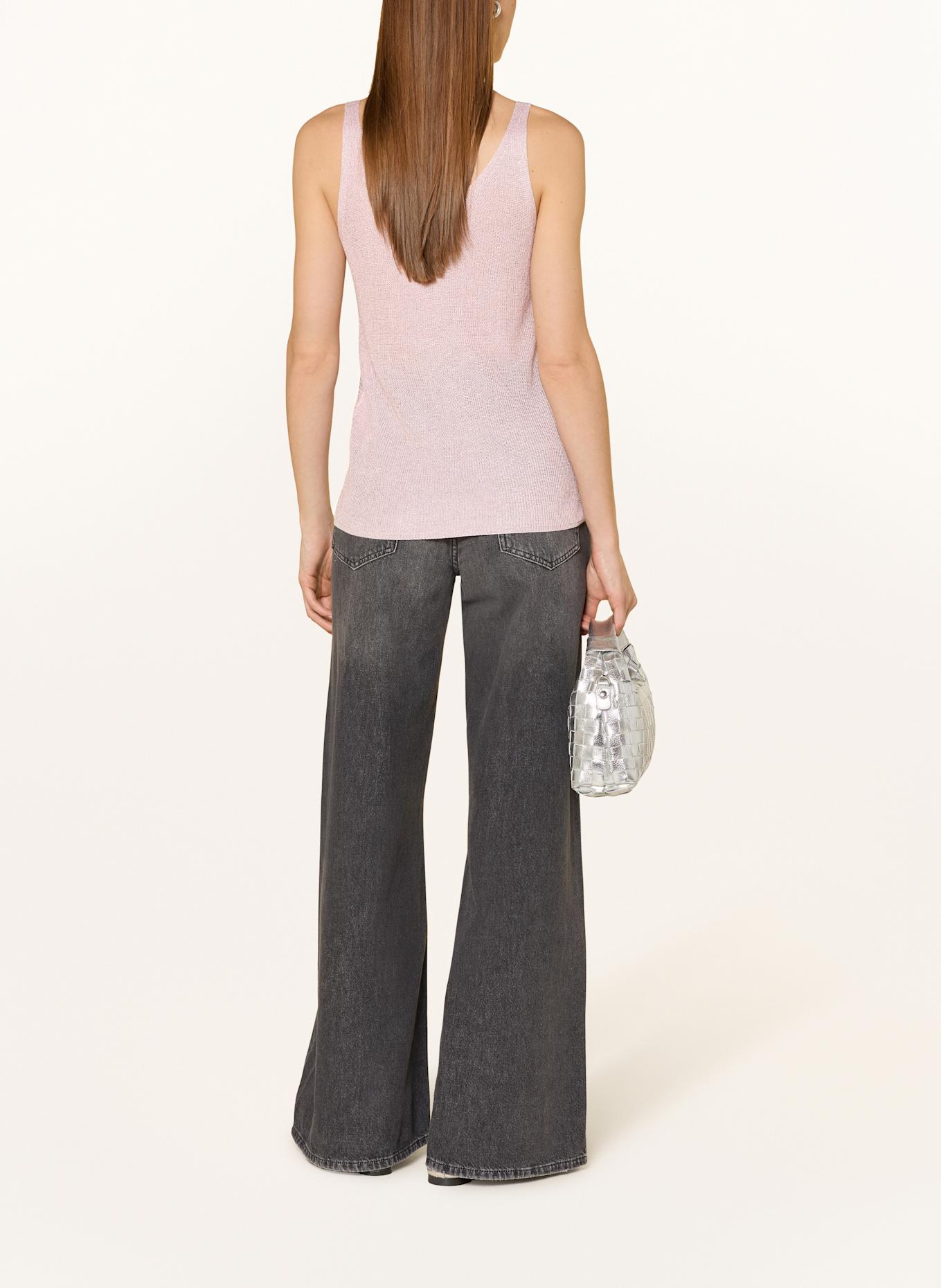 Joseph Ribkoff Knit top with decorative gems: LIGHT PINK