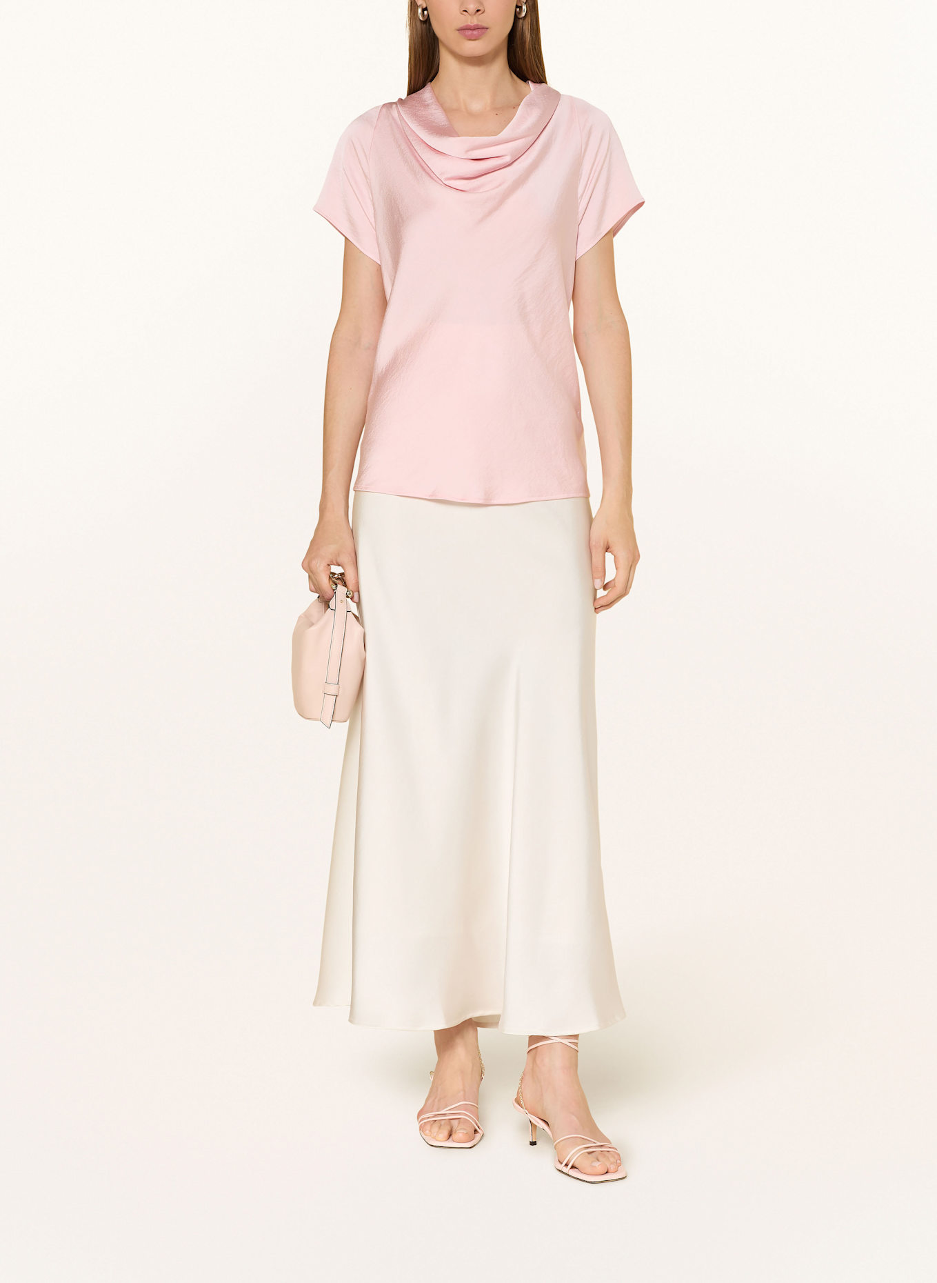 Joseph Ribkoff Bluzka bez rękawów z mieszanki materiałów: JASNORÓŻOWY