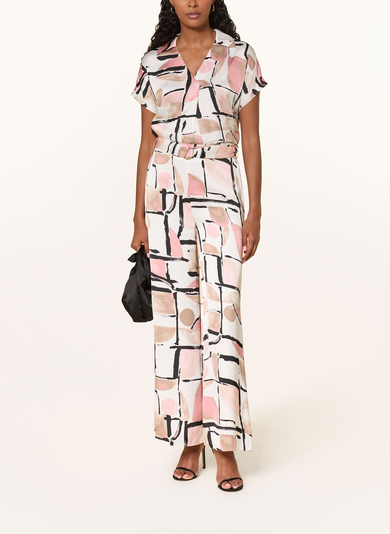 Joseph Ribkoff Marlenehose aus Satin: ALTROSA / BEIGE / SCHWARZ