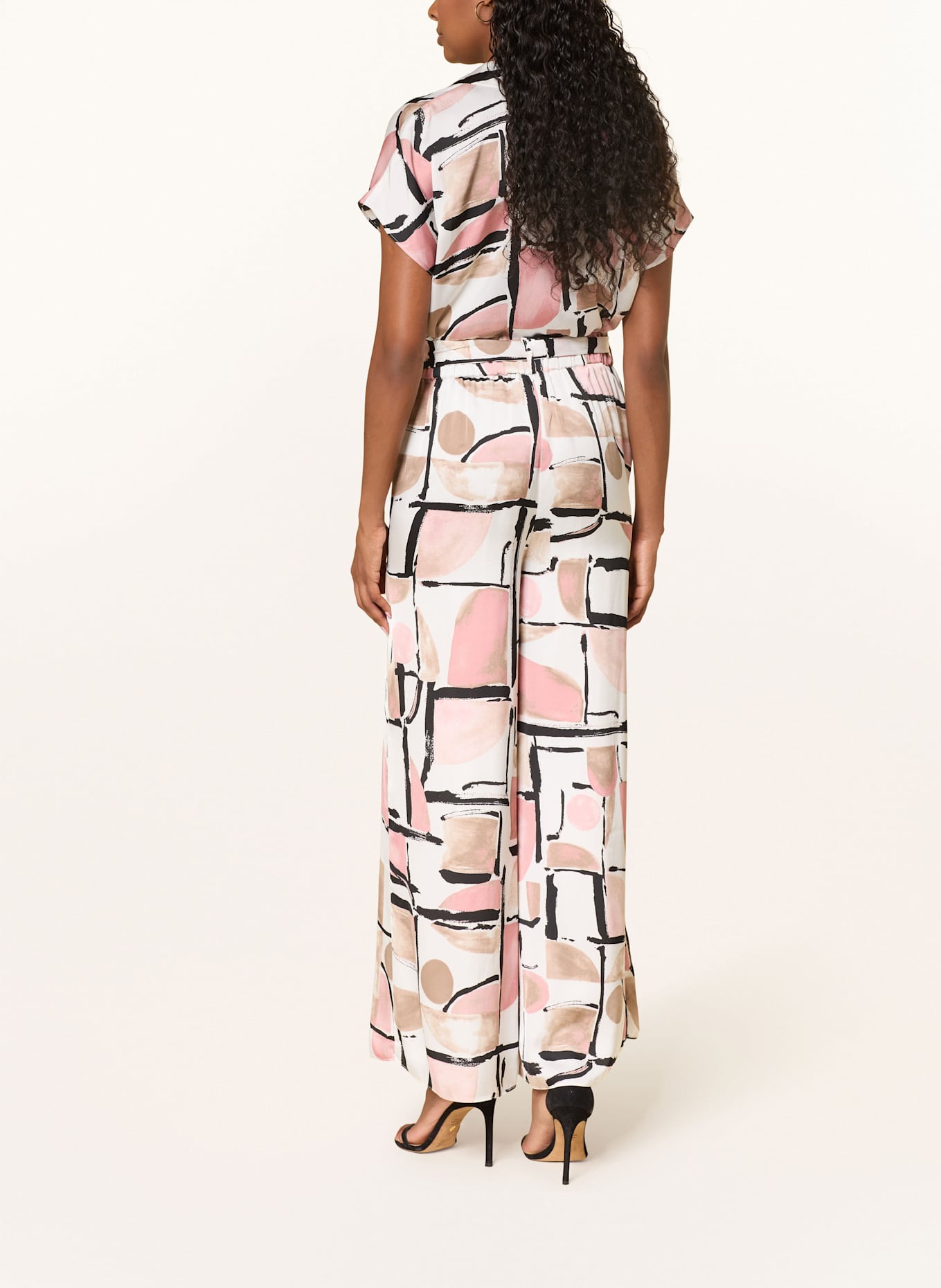 Joseph Ribkoff Marlenehose aus Satin: ALTROSA / BEIGE / SCHWARZ