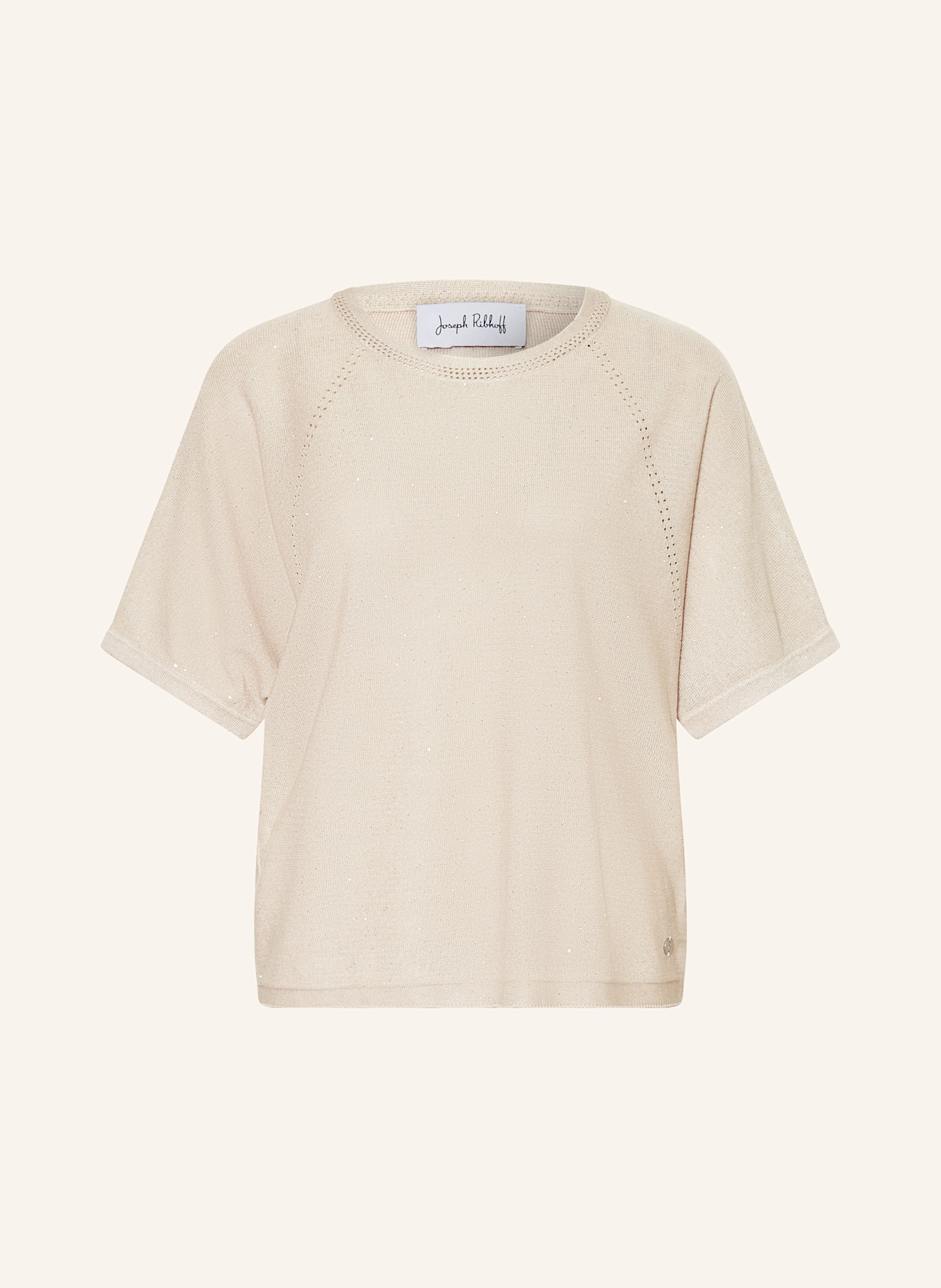 Joseph Ribkoff Strickshirt mit Pailletten: BEIGE