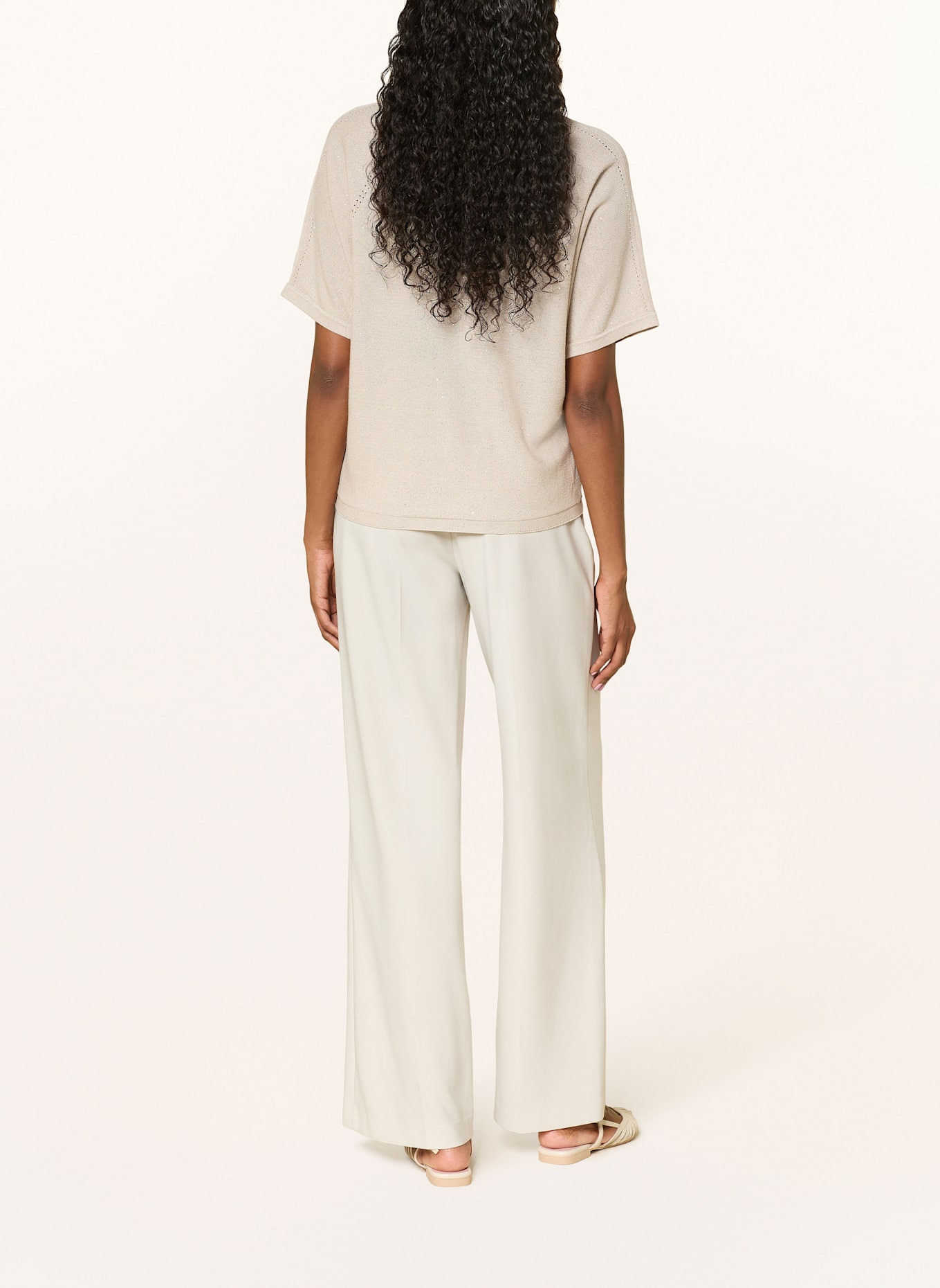 Joseph Ribkoff Strickshirt mit Pailletten: BEIGE