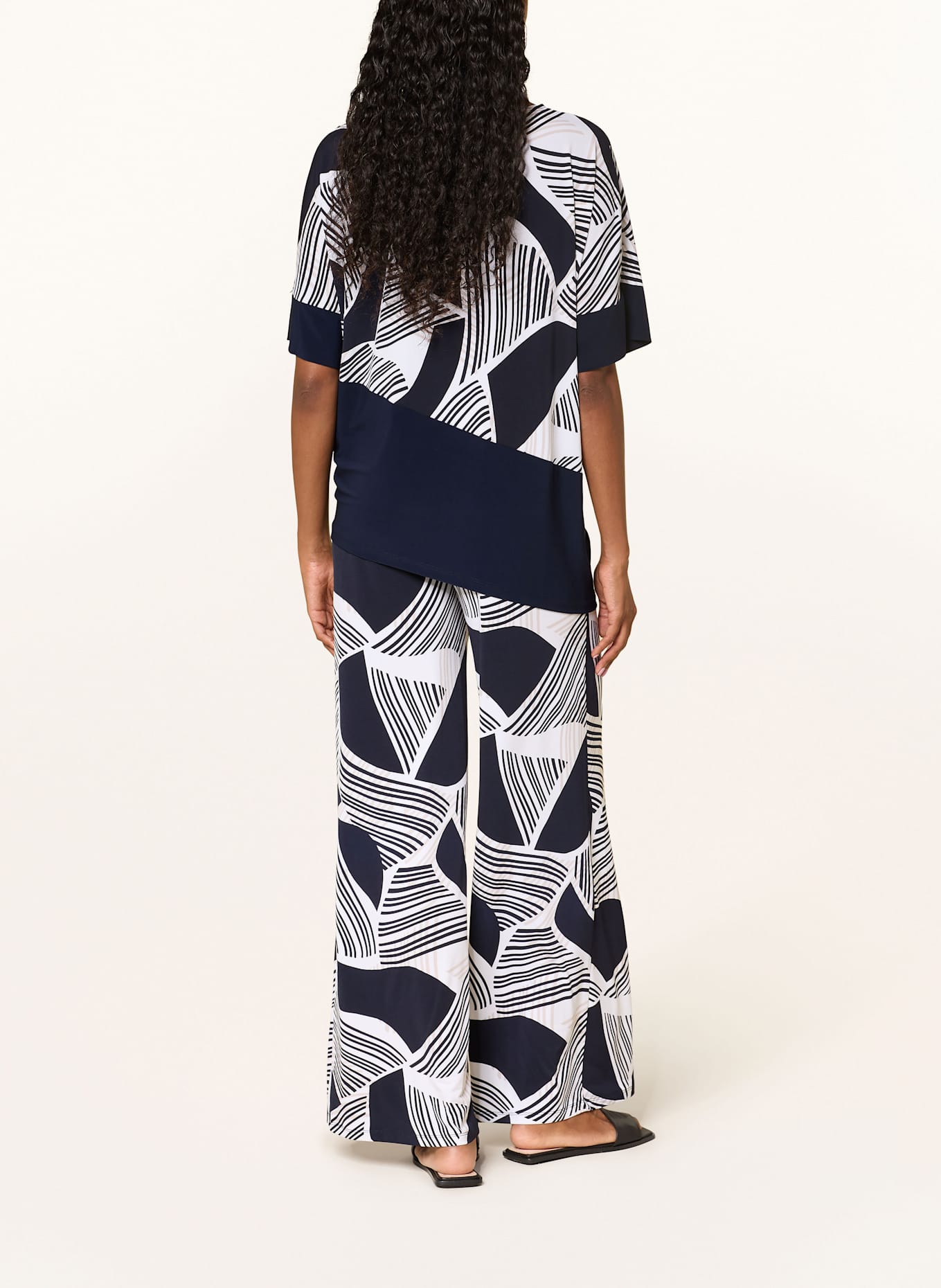 Joseph Ribkoff T-Shirt: DUNKELBLAU / WEISS / BEIGE