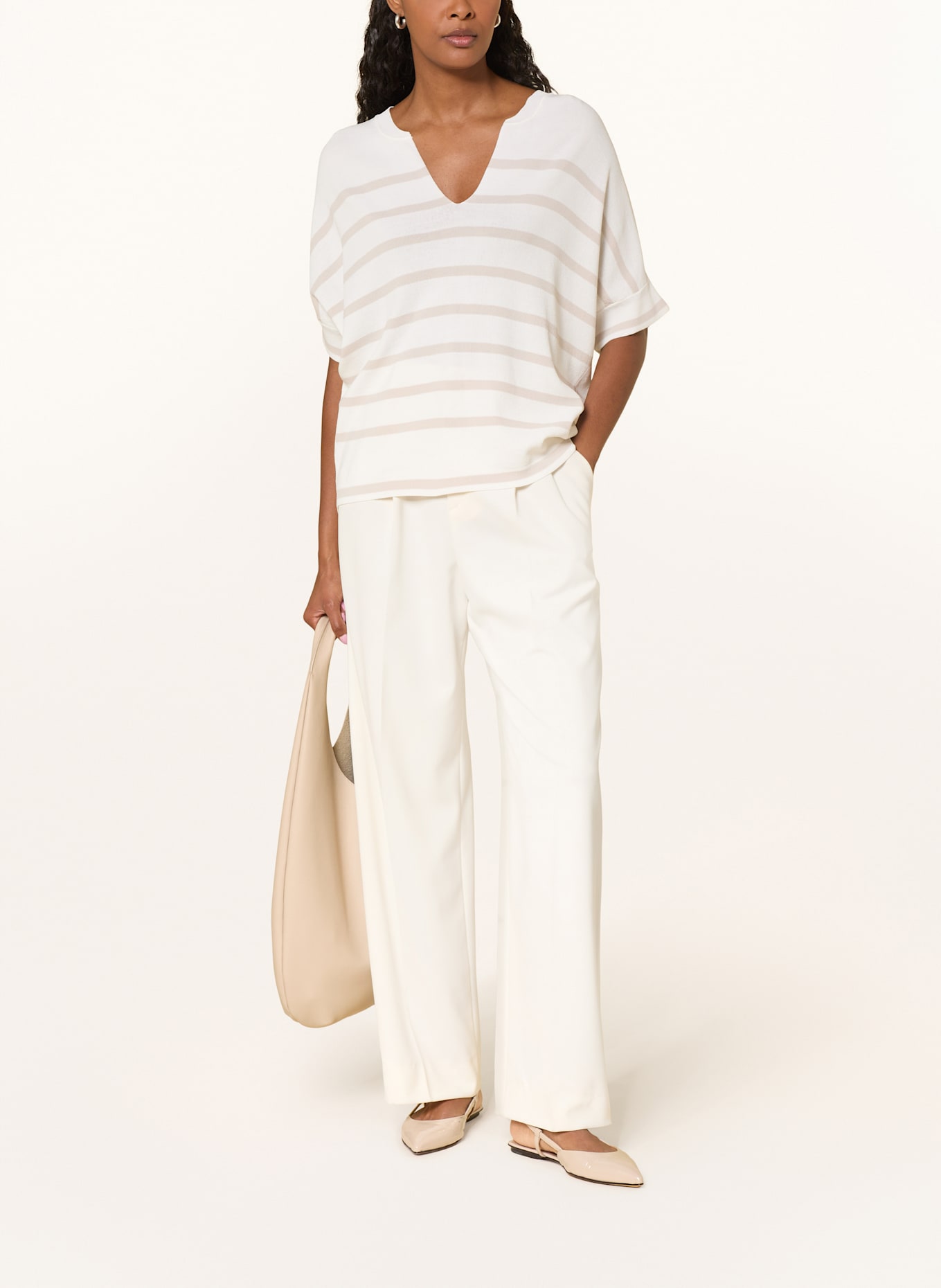 Joseph Ribkoff Úpletové tričko: REŽNÁ / BÉŽOVÁ