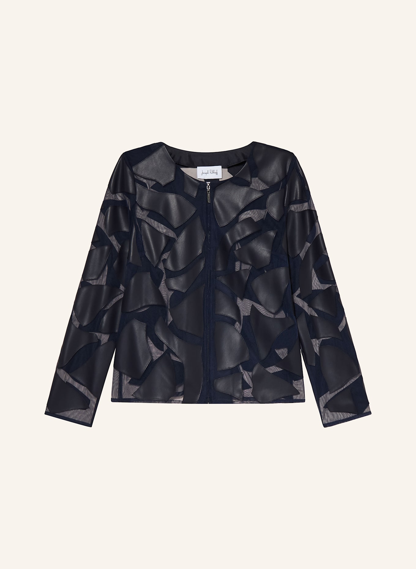 Joseph Ribkoff Mesh-Jacke: DUNKELBLAU