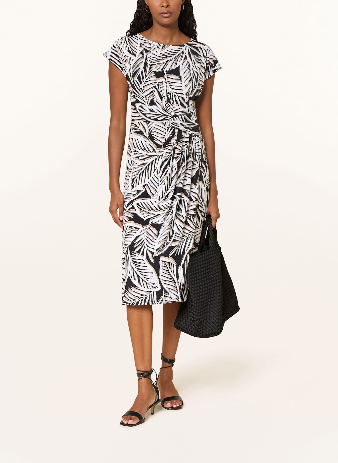 Joseph Ribkoff Etuikleid aus Jersey: BEIGE / WEISS / SCHWARZ