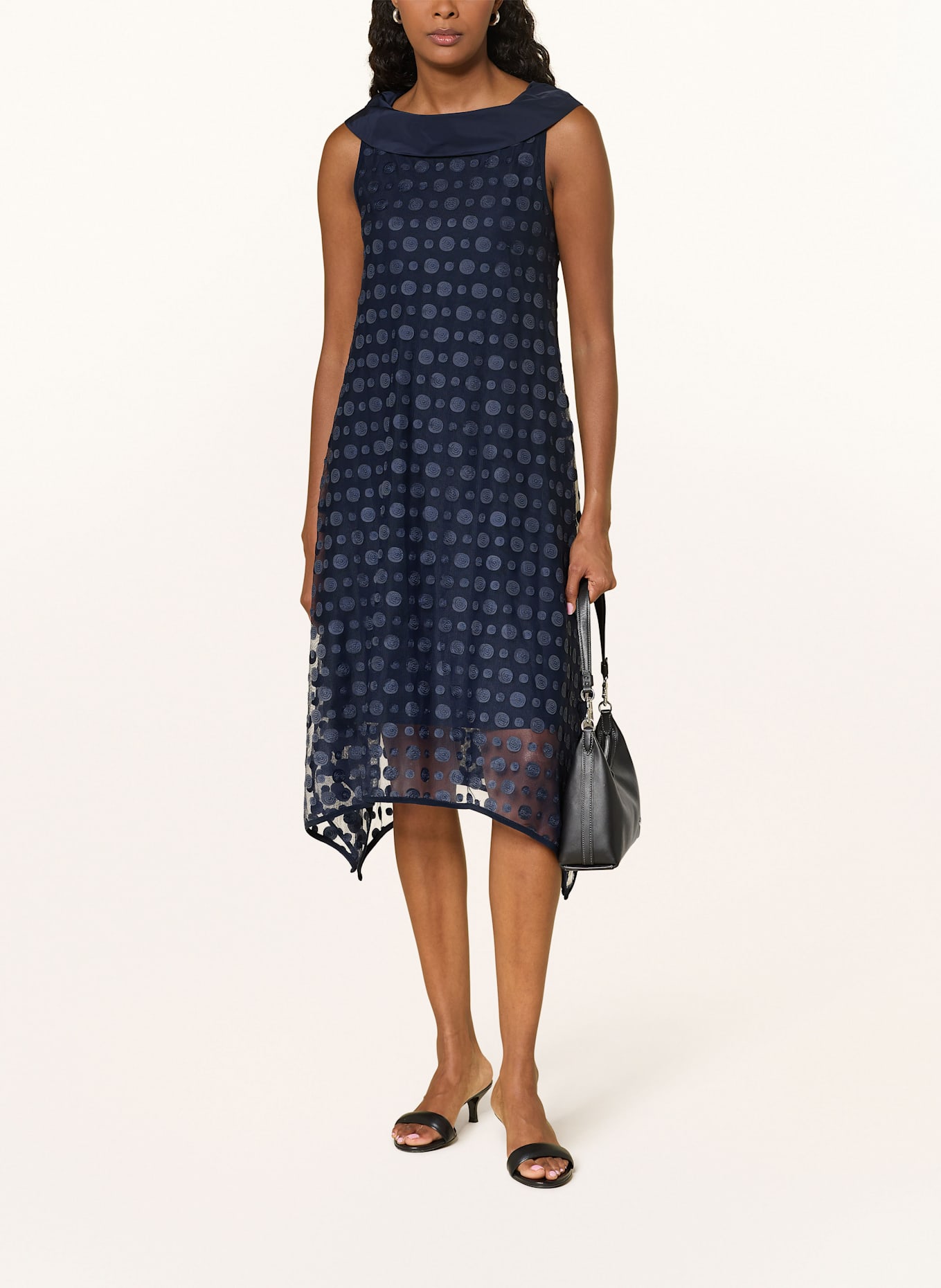 Joseph Ribkoff Mesh-Kleid: DUNKELBLAU