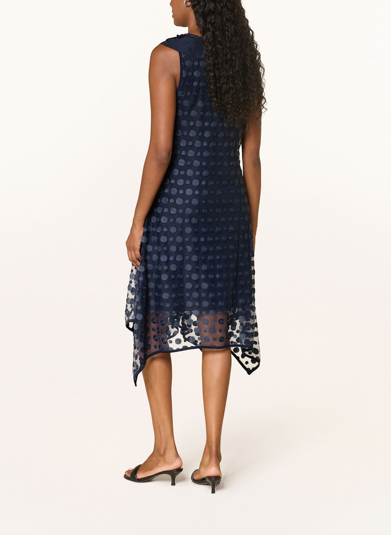 Joseph Ribkoff Mesh-Kleid: DUNKELBLAU