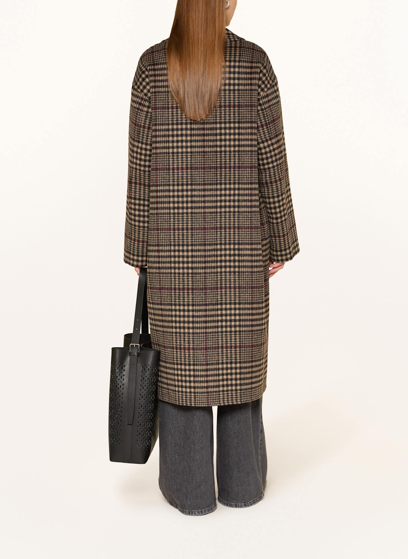 Joseph Ribkoff Mantel: BEIGE / SCHWARZ / ROT