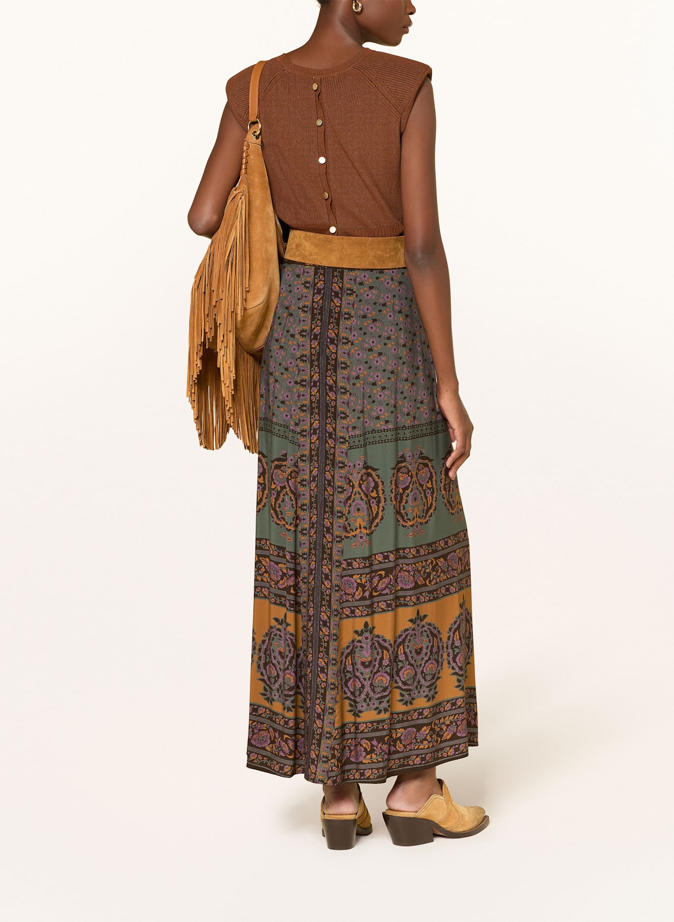 ba&sh Rock BAYRO: DUNKELBRAUN / PETROL / LILA