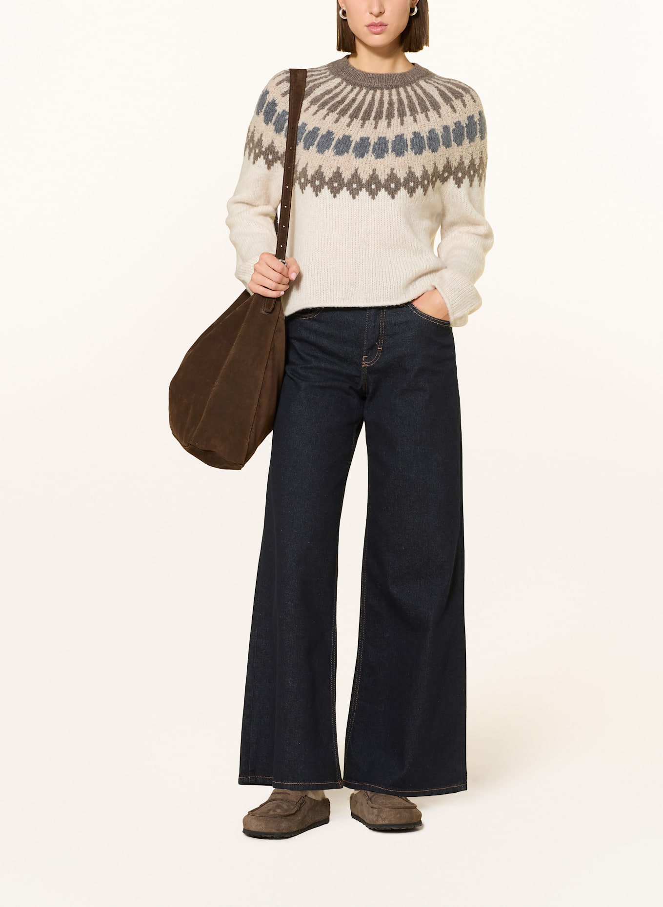 Marc O'Polo Pullover: BRAUN / HELLBRAUN / GRAU