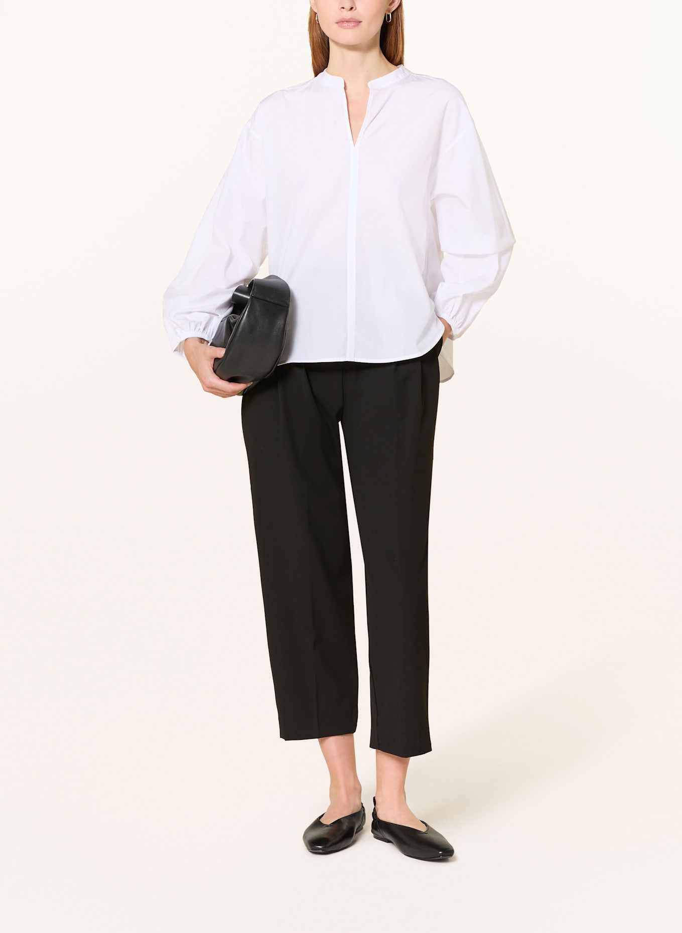 OPUS Blusenshirt FLANDI: WEISS