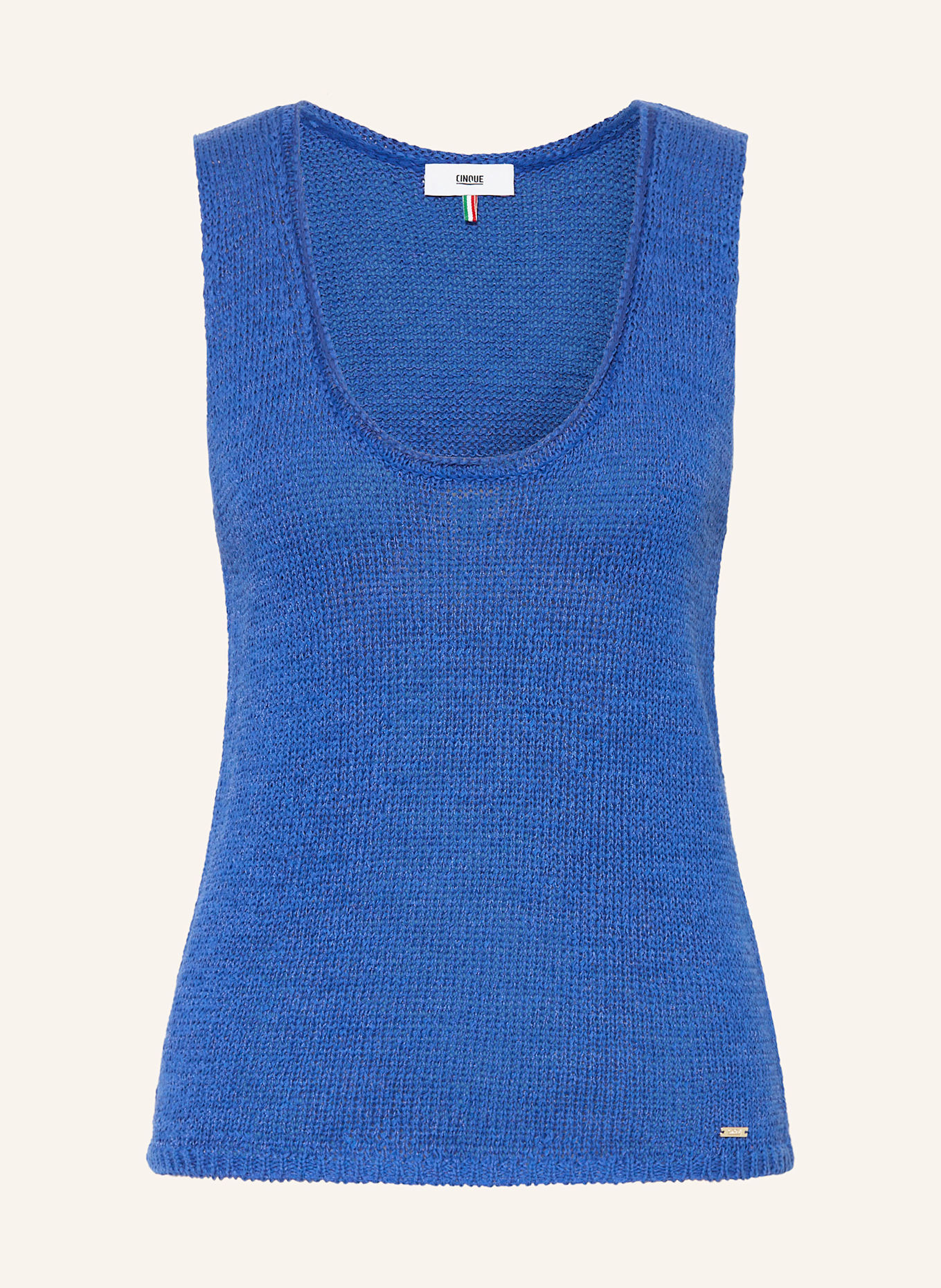 CINQUE Knit top CILIV with linen: 65 BLAU