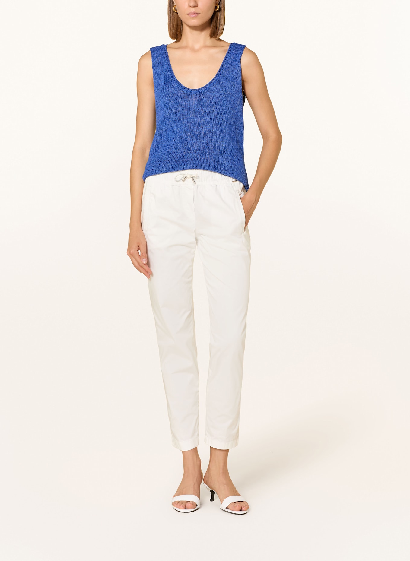 CINQUE Knit top CILIV with linen: 65 BLAU