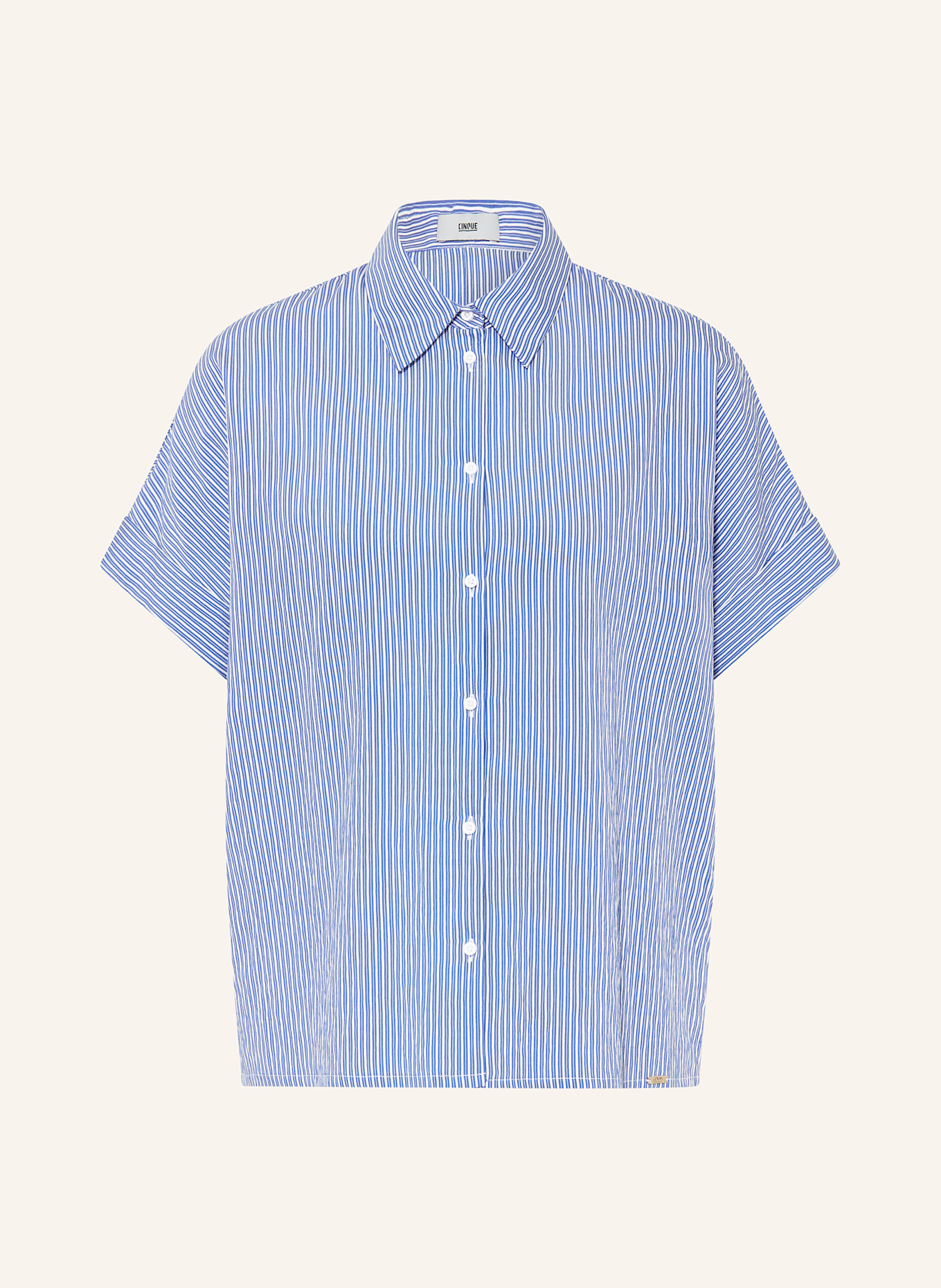CINQUE Hemdbluse CITAMM: BLAU / WEISS