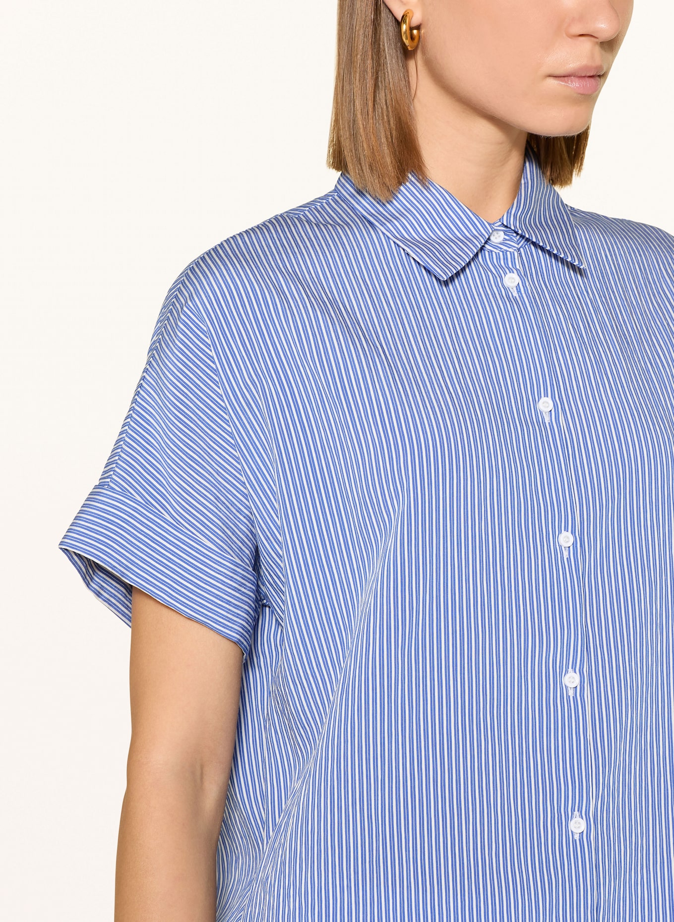 CINQUE Hemdbluse CITAMM: BLAU / WEISS