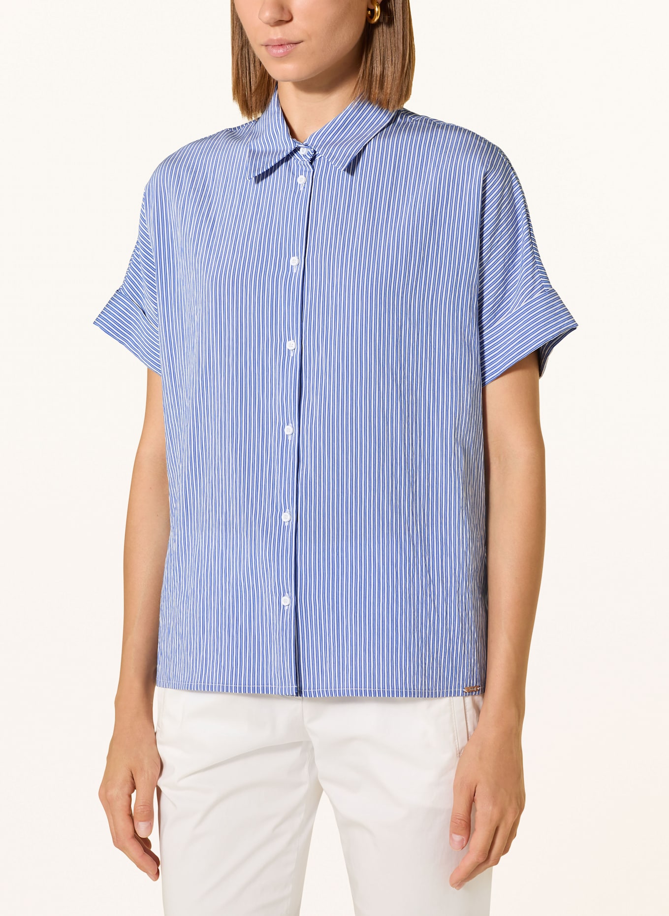 CINQUE Hemdbluse CITAMM: BLAU / WEISS