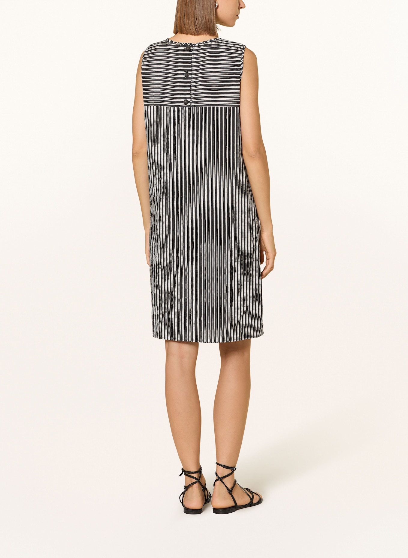 CINQUE Robe CIDUFFY: NOIR / GRIS CLAIR