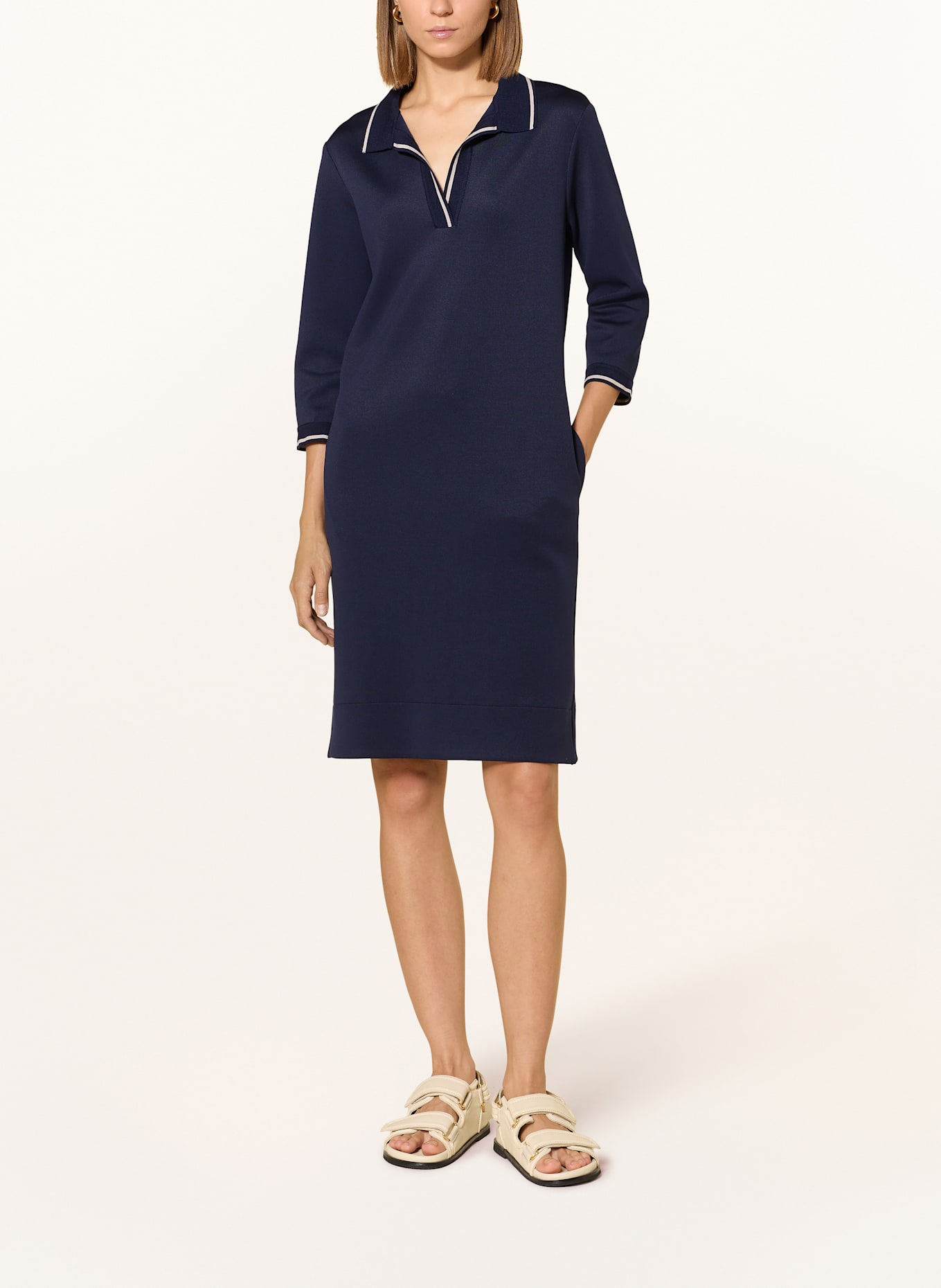 CINQUE Šaty CIDANILO: TMAVĚ MODRÁ