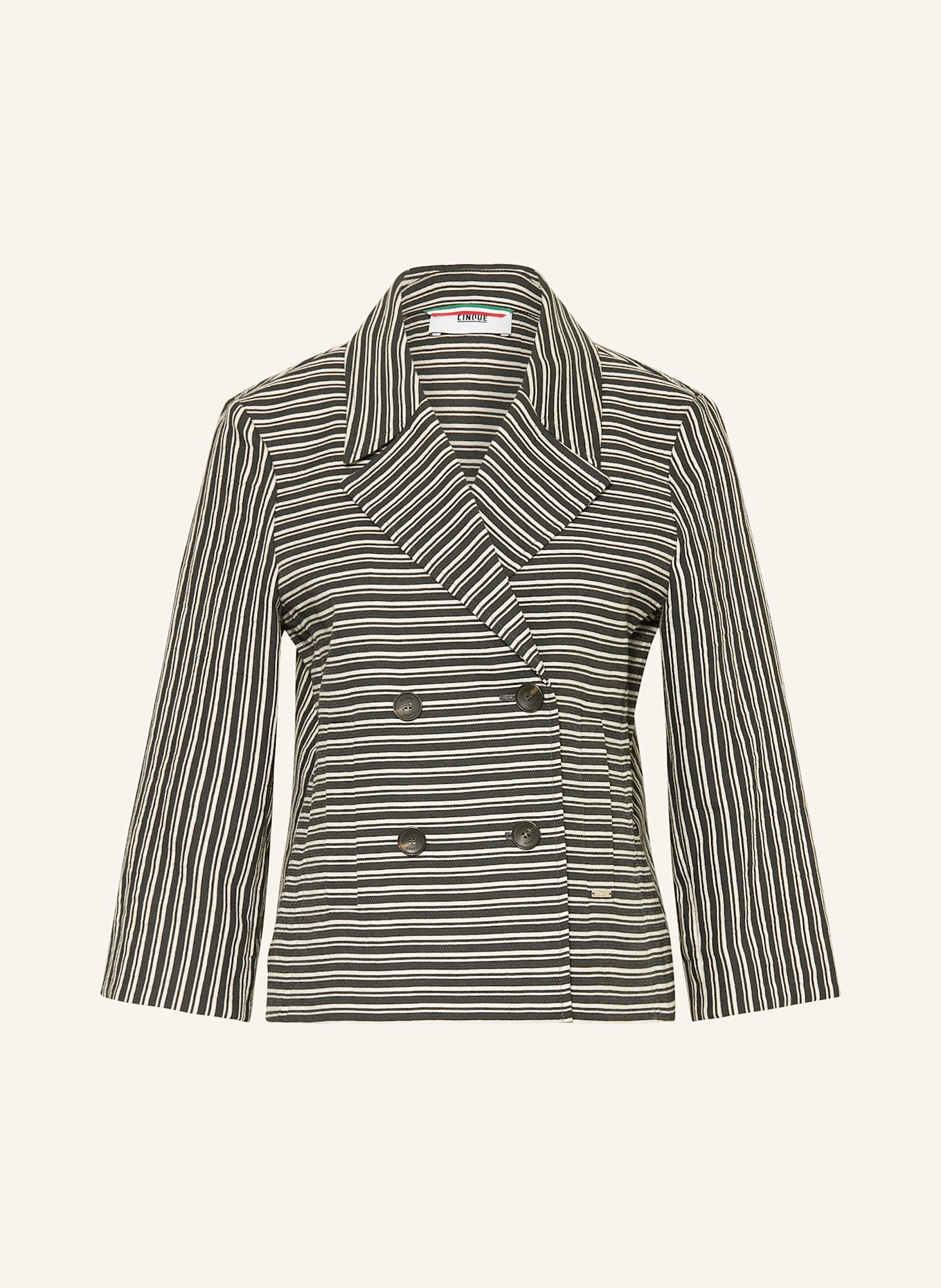 CINQUE Blazer CIBELLA: SCHWARZ / HELLGRAU