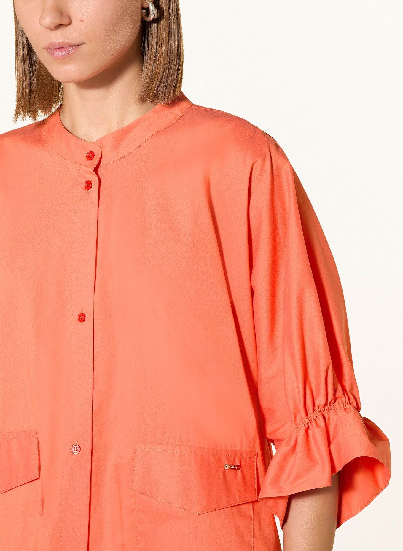 CINQUE Bluse CIPECE mit Volants: ORANGE