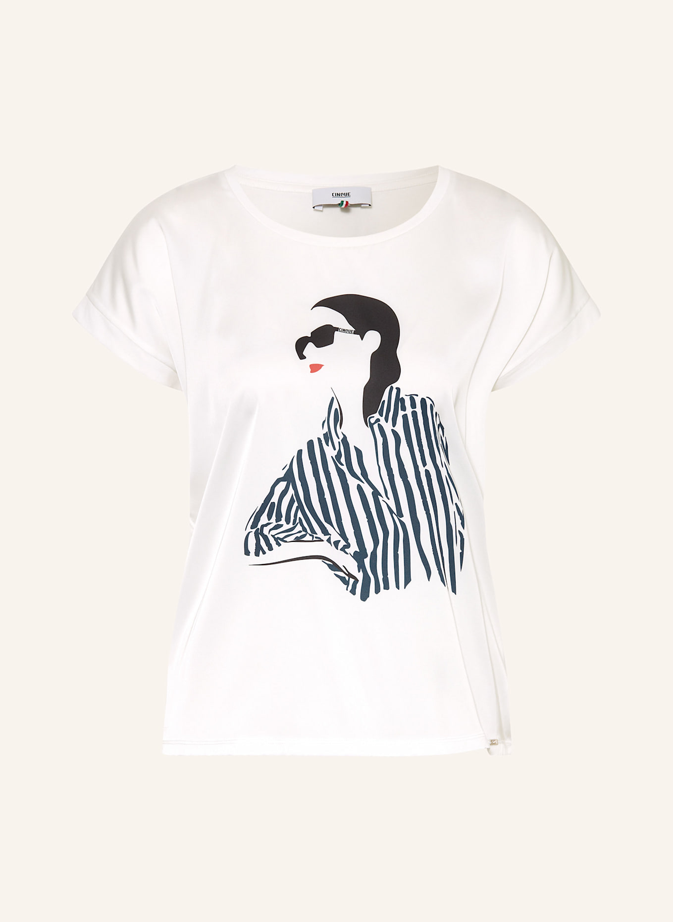 CINQUE Tričko CISIORA: BÍLÁ