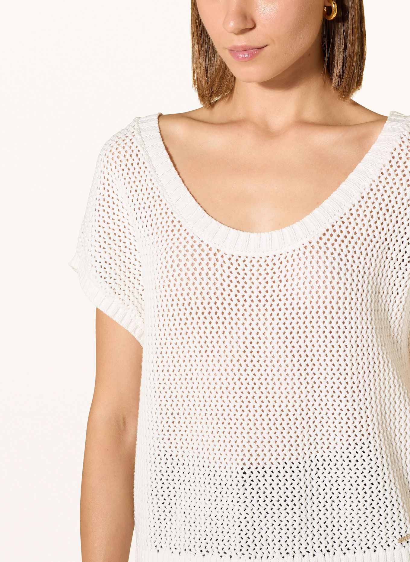 CINQUE Dzianinowa koszulka CINET: BIAŁY