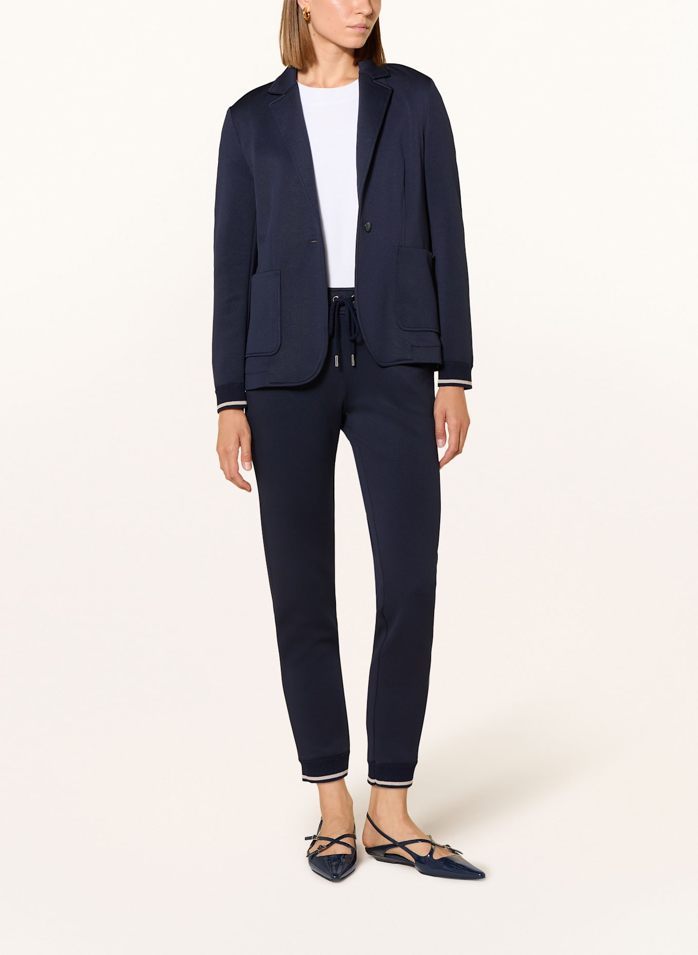 CINQUE Kalhoty CISOL: TMAVĚ MODRÁ