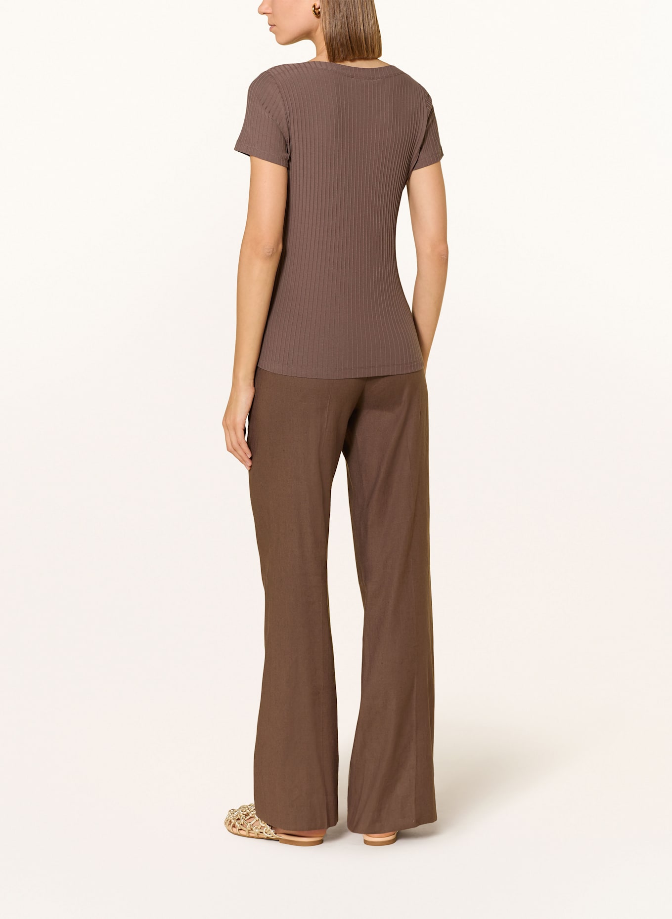 CINQUE Tričko CIRIANO: TMAVĚ HNĚDÁ