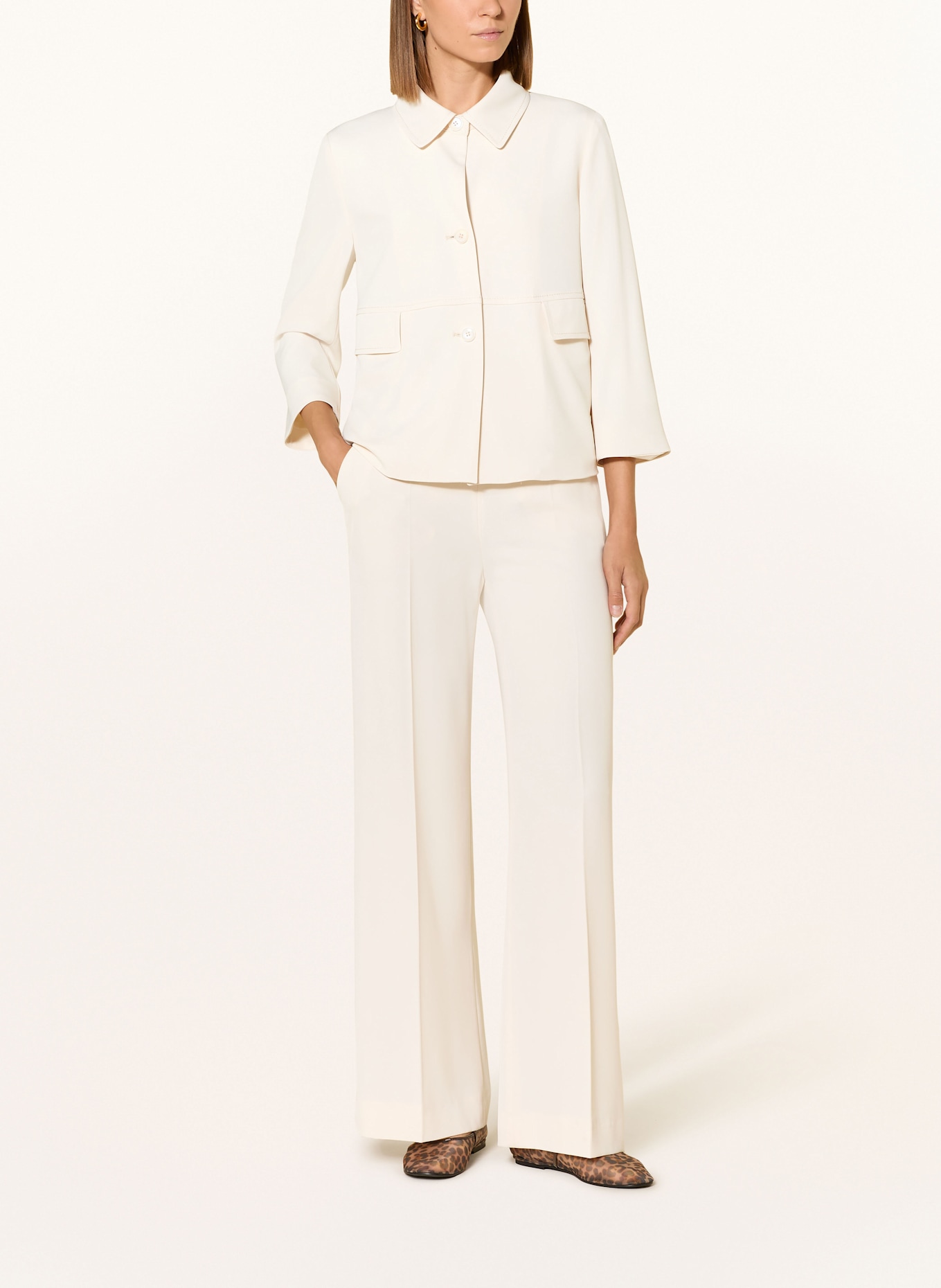 CINQUE Spodnie marlena CIHELPO: ECRU