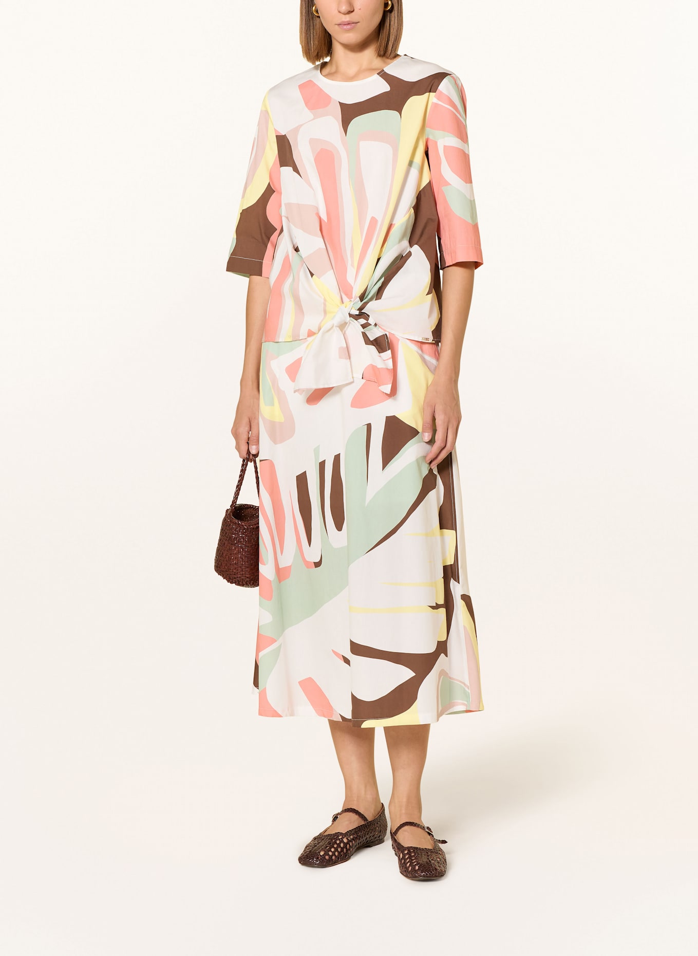 CINQUE Blouse top CIPNOT: YELLOW / BROWN / LIGHT RED