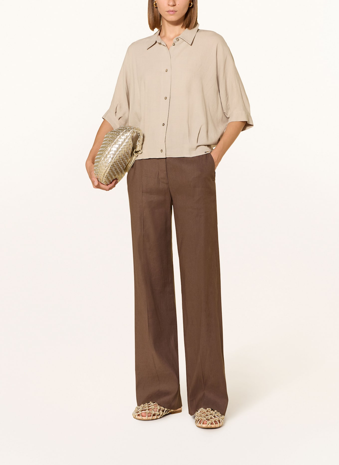 CINQUE Marlenehose CIOSWALDO: DUNKELBRAUN