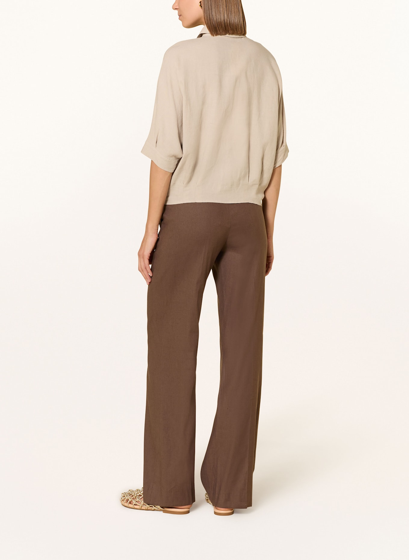 CINQUE CITERNI shirt blouse: BEIGE