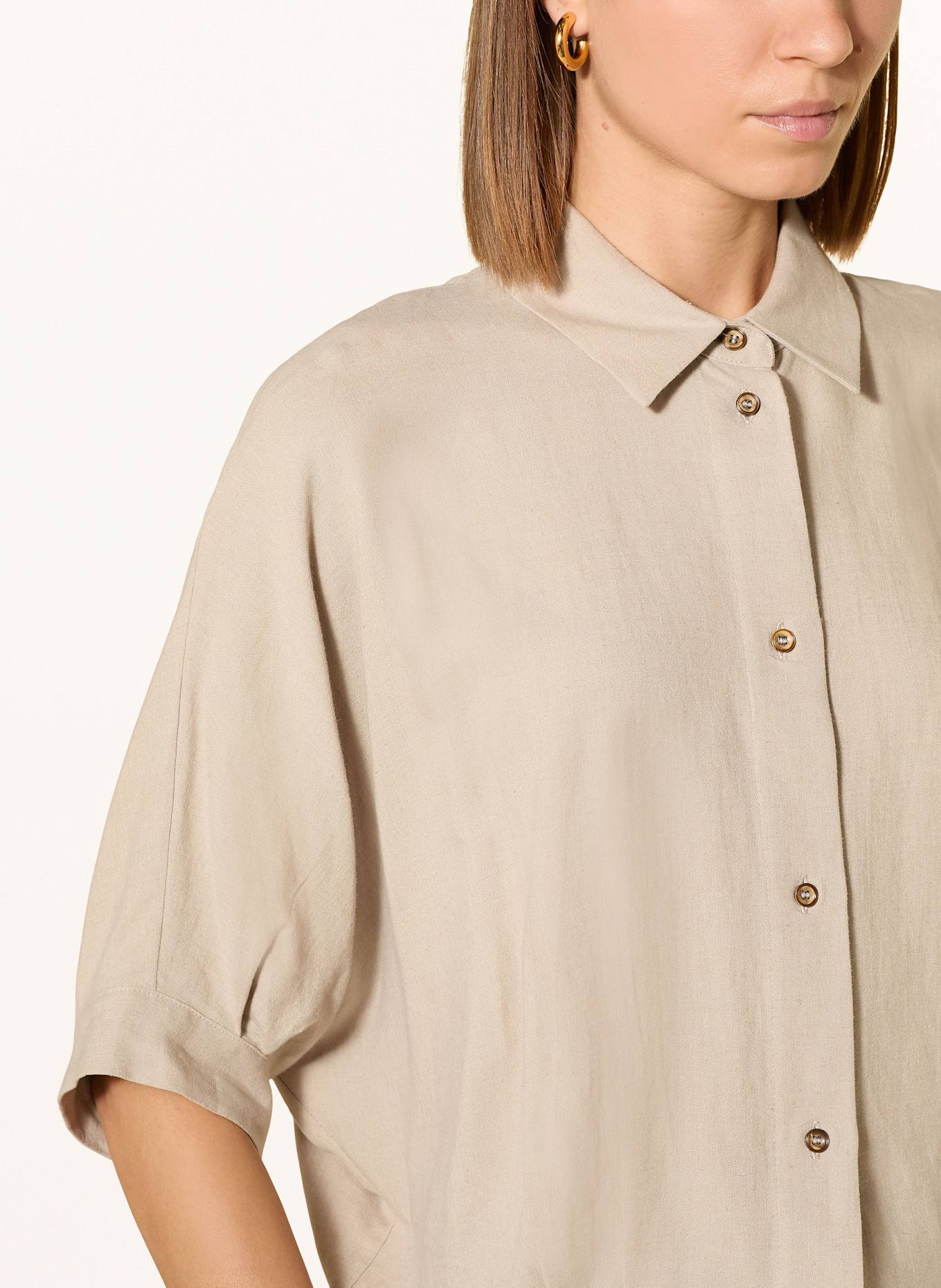 CINQUE CITERNI shirt blouse: BEIGE