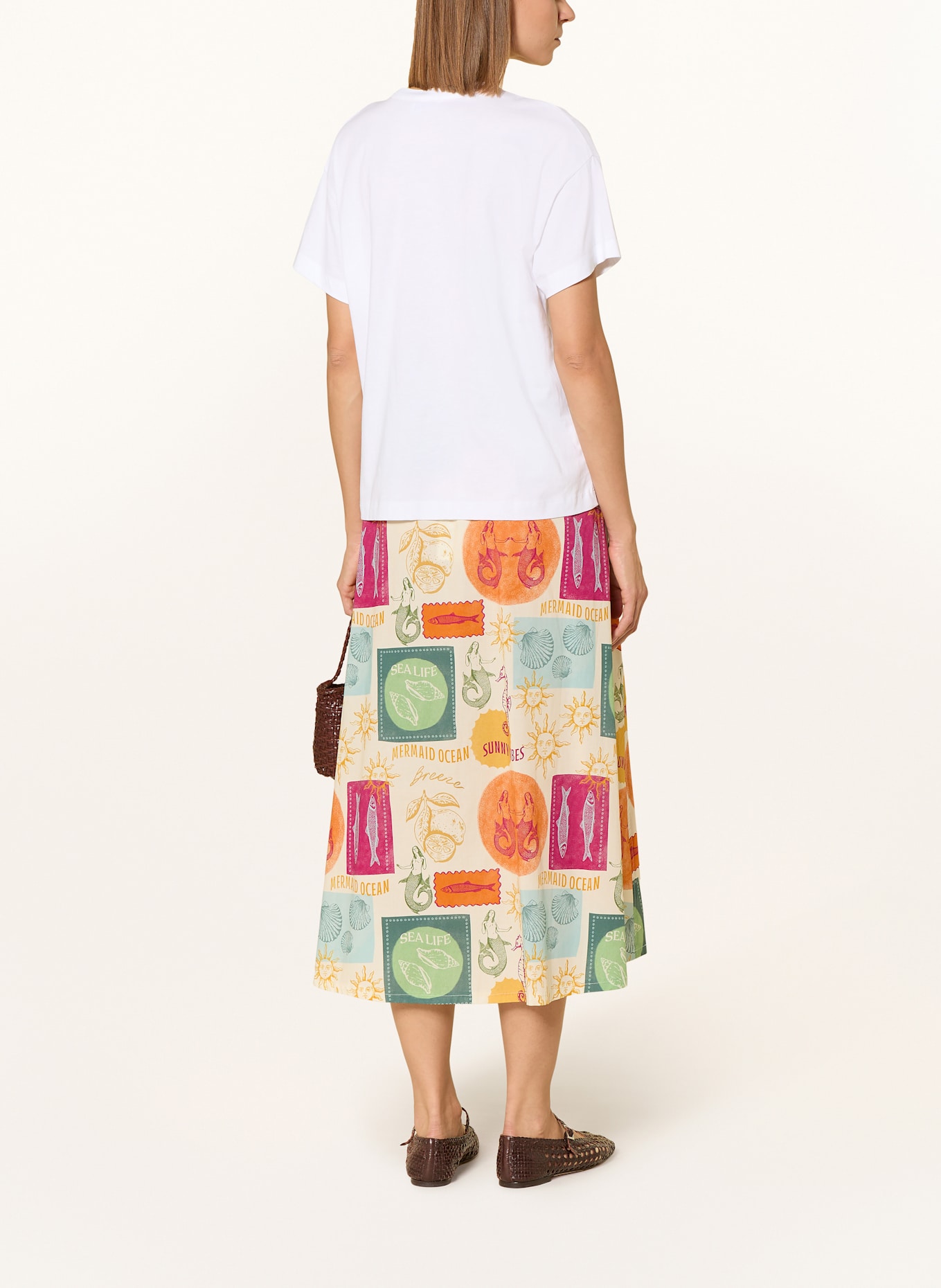 CINQUE Tričko CIMARINO: BÍLÁ / ČERVENÁ / FIALOVÁ