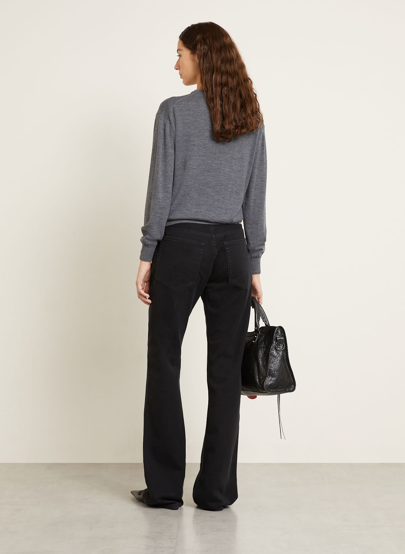 BALENCIAGA Pullover: DUNKELGRAU