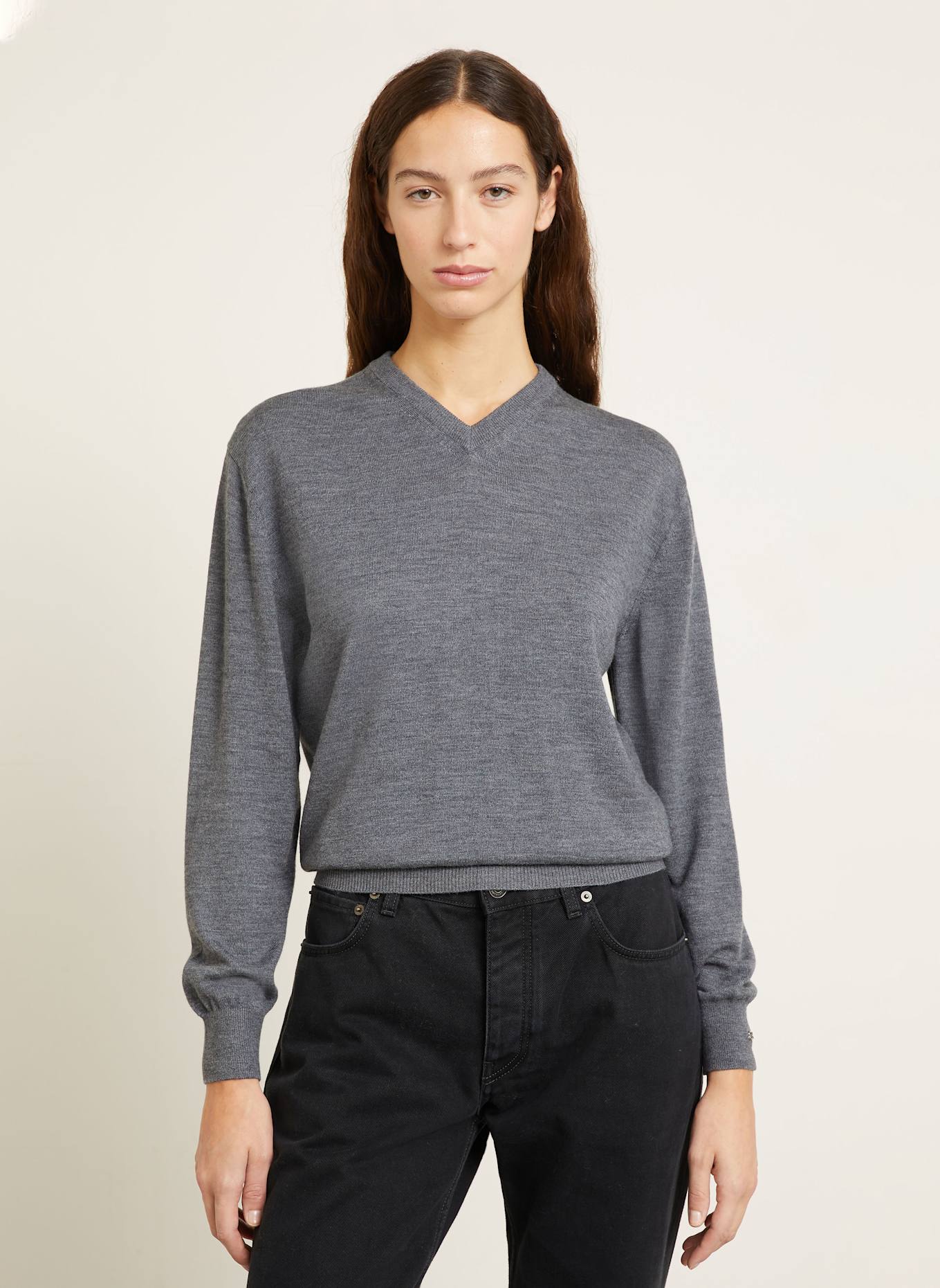 BALENCIAGA Pullover: DUNKELGRAU